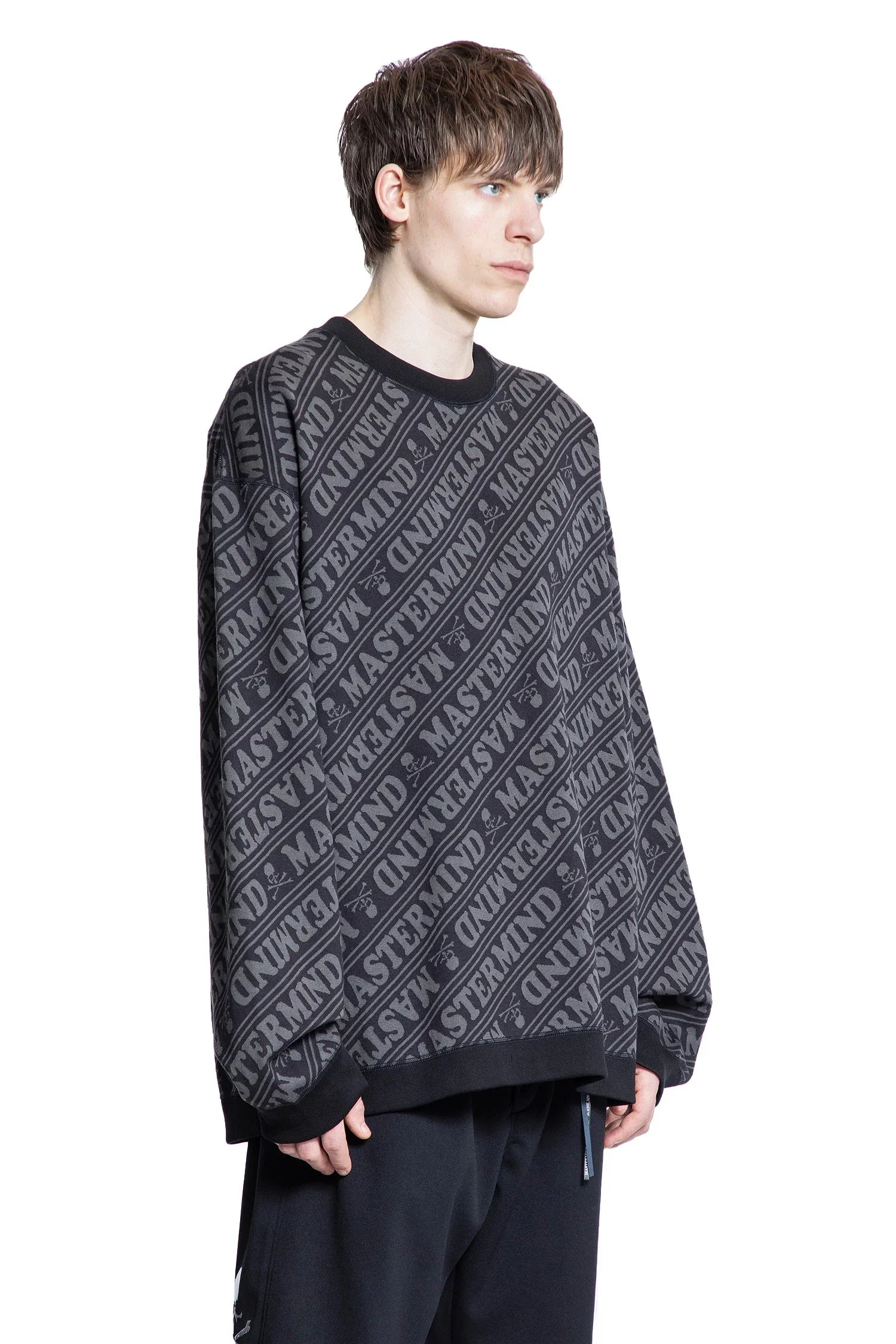All Over Diagonal Logo Sweatshirt - Antonioli.eu