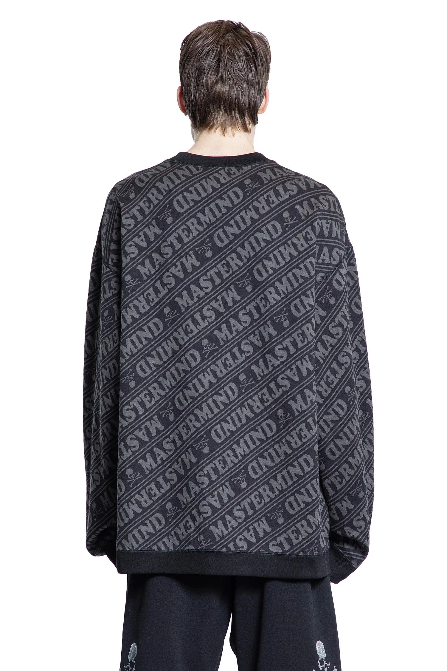 All Over Diagonal Logo Sweatshirt - Antonioli.eu