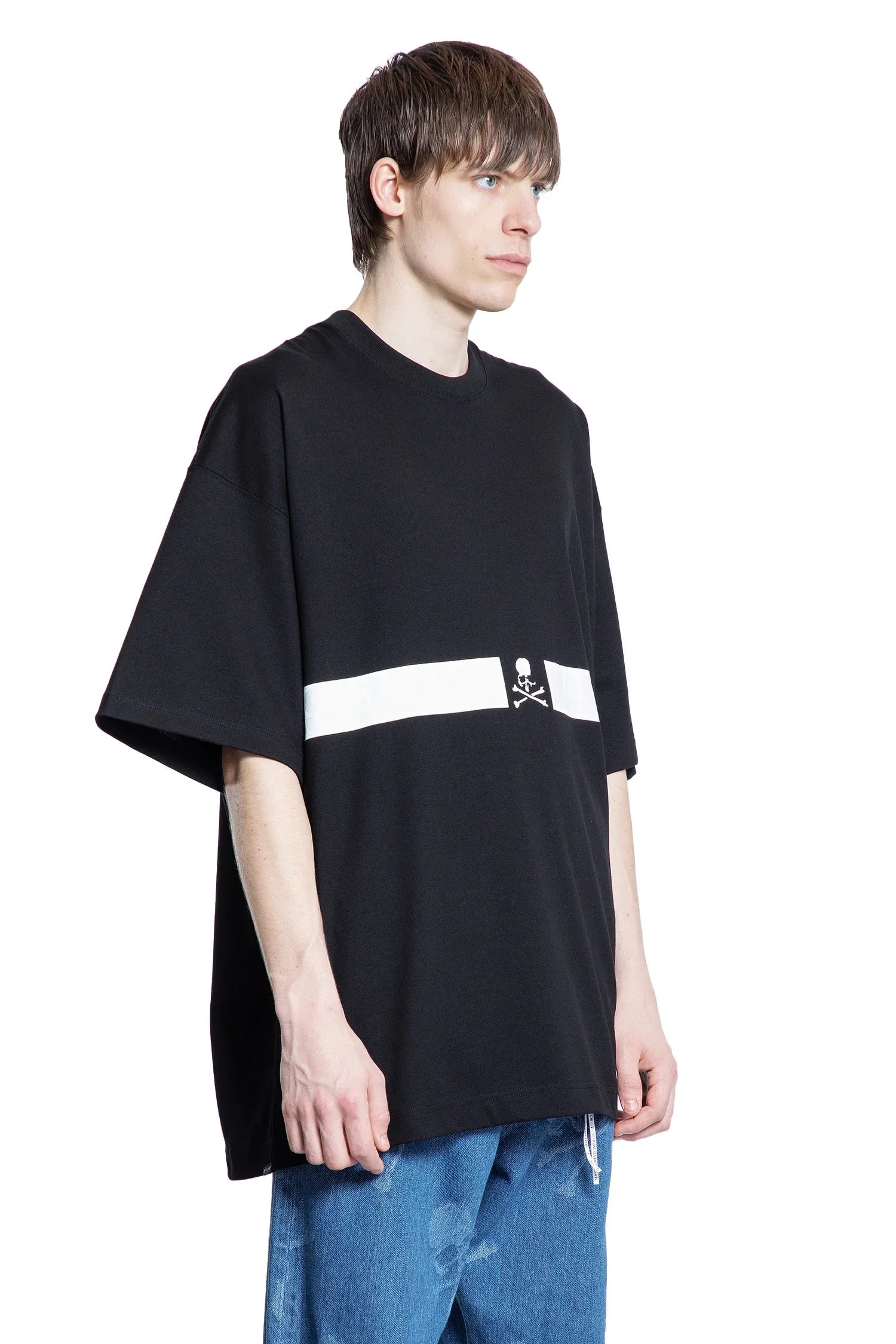 Stripe Logo Oversized T-Shirt - Antonioli.eu