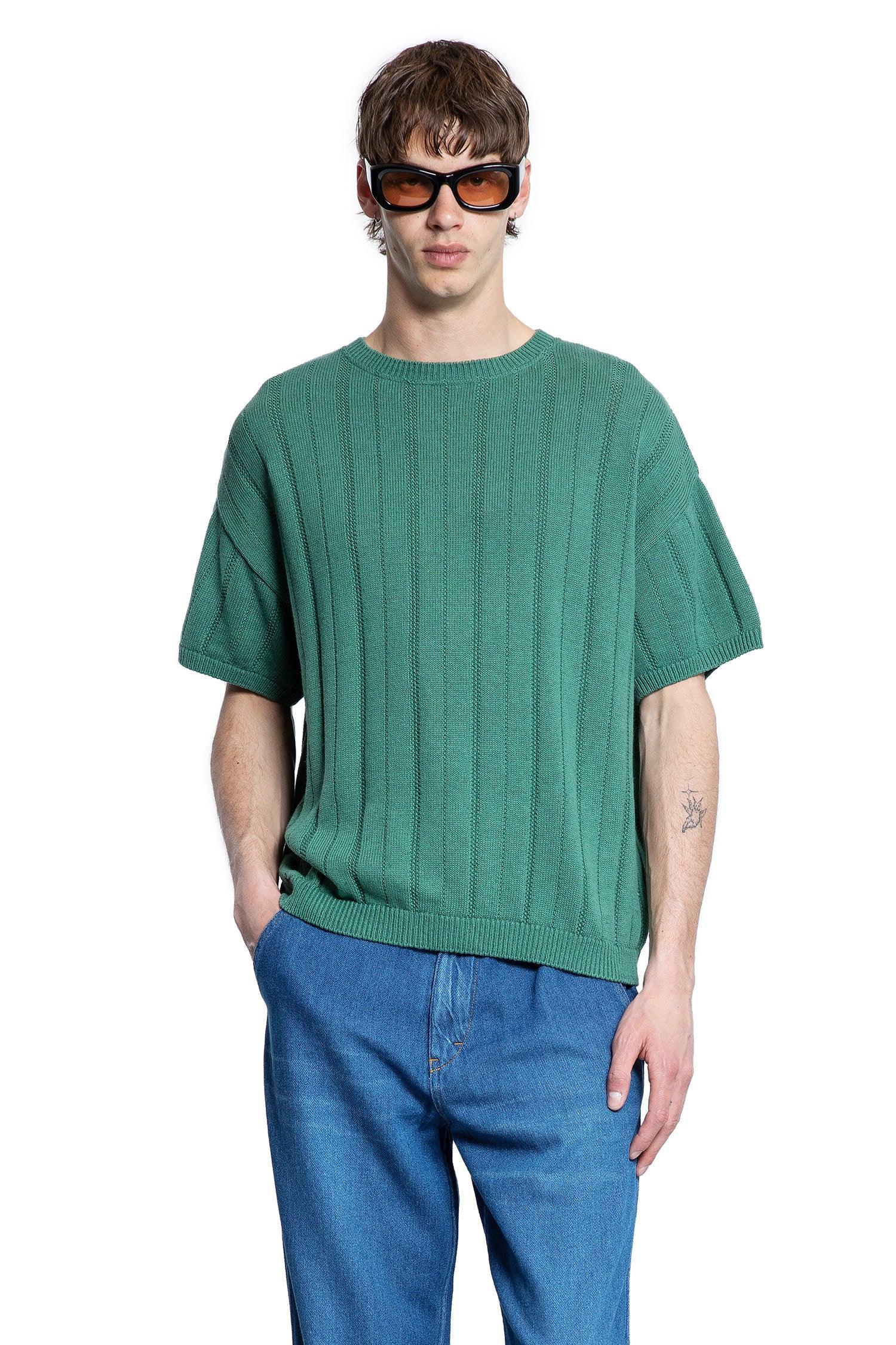 Cotton Linen Knit T-Shirt - Antonioli.eu