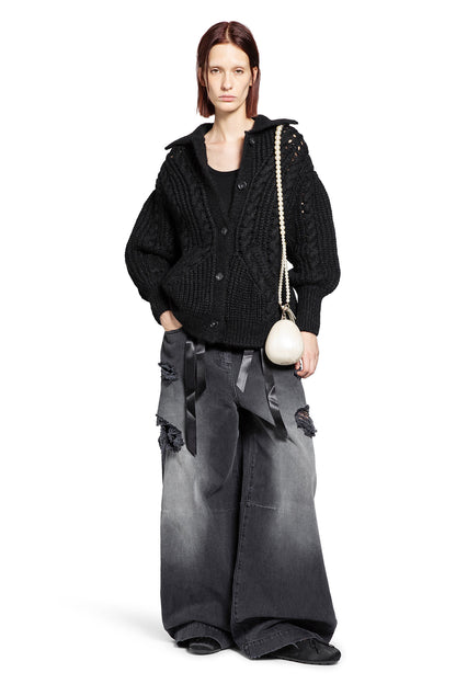 Sculpted Chunky Knit Cardigan - Antonioli.eu