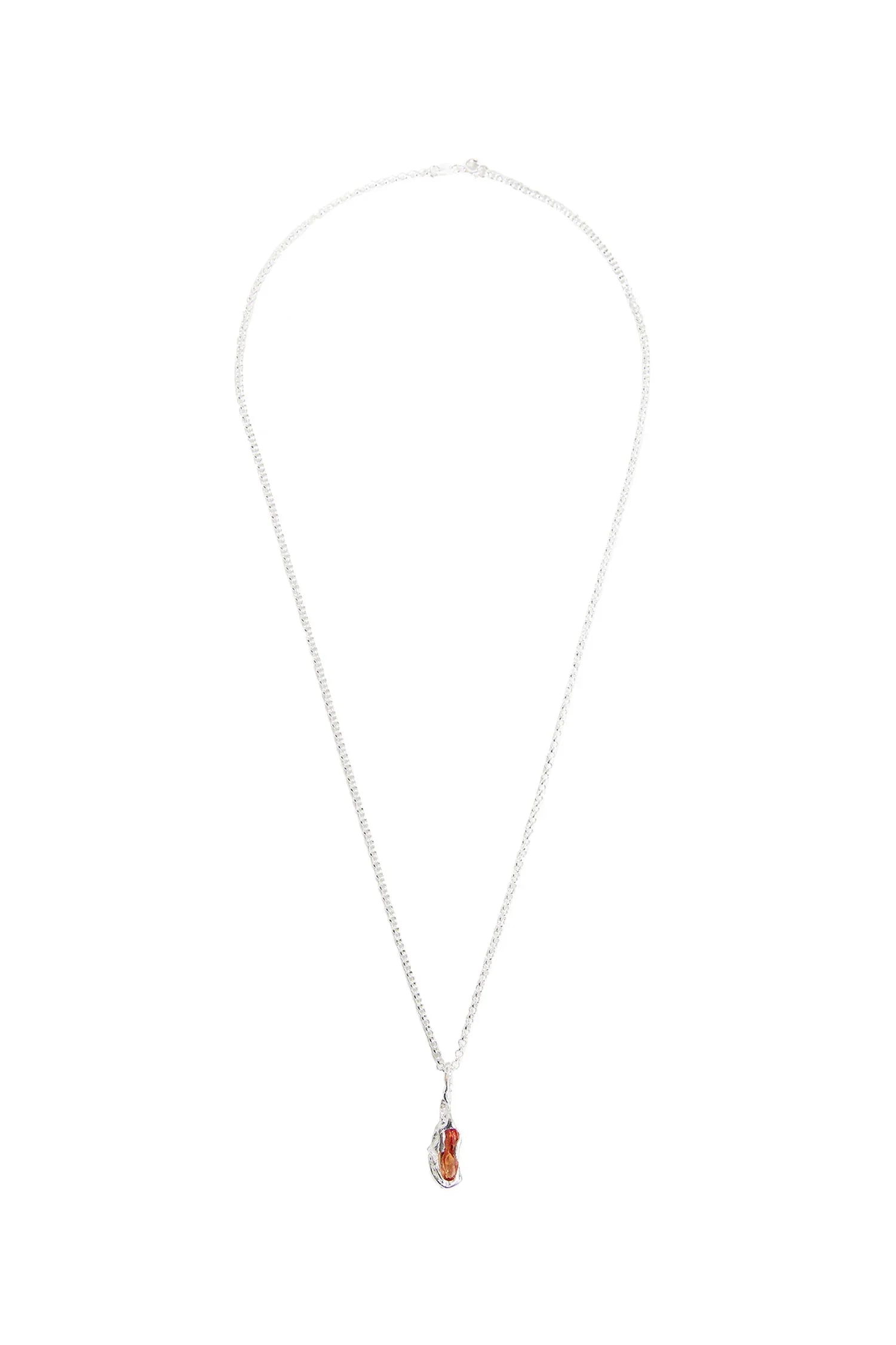 Naranja Recycled Silver and Citrine Necklace - Antonioli.eu