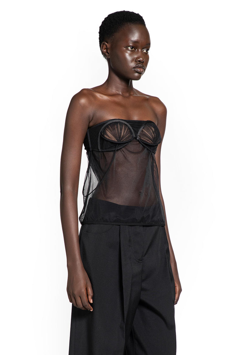 Upside Down Pleated Bra Top