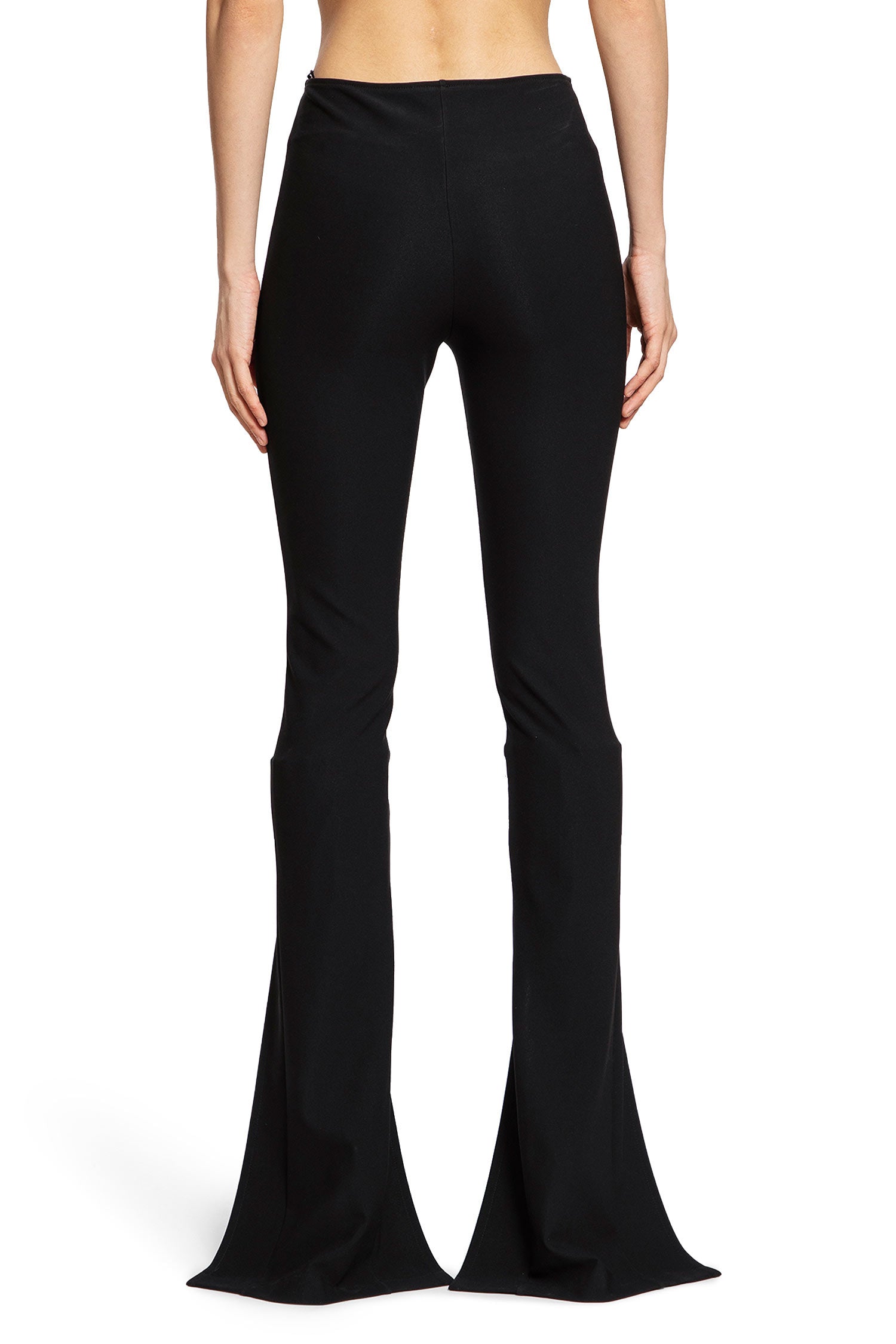 Fitted Trousers with Front Split