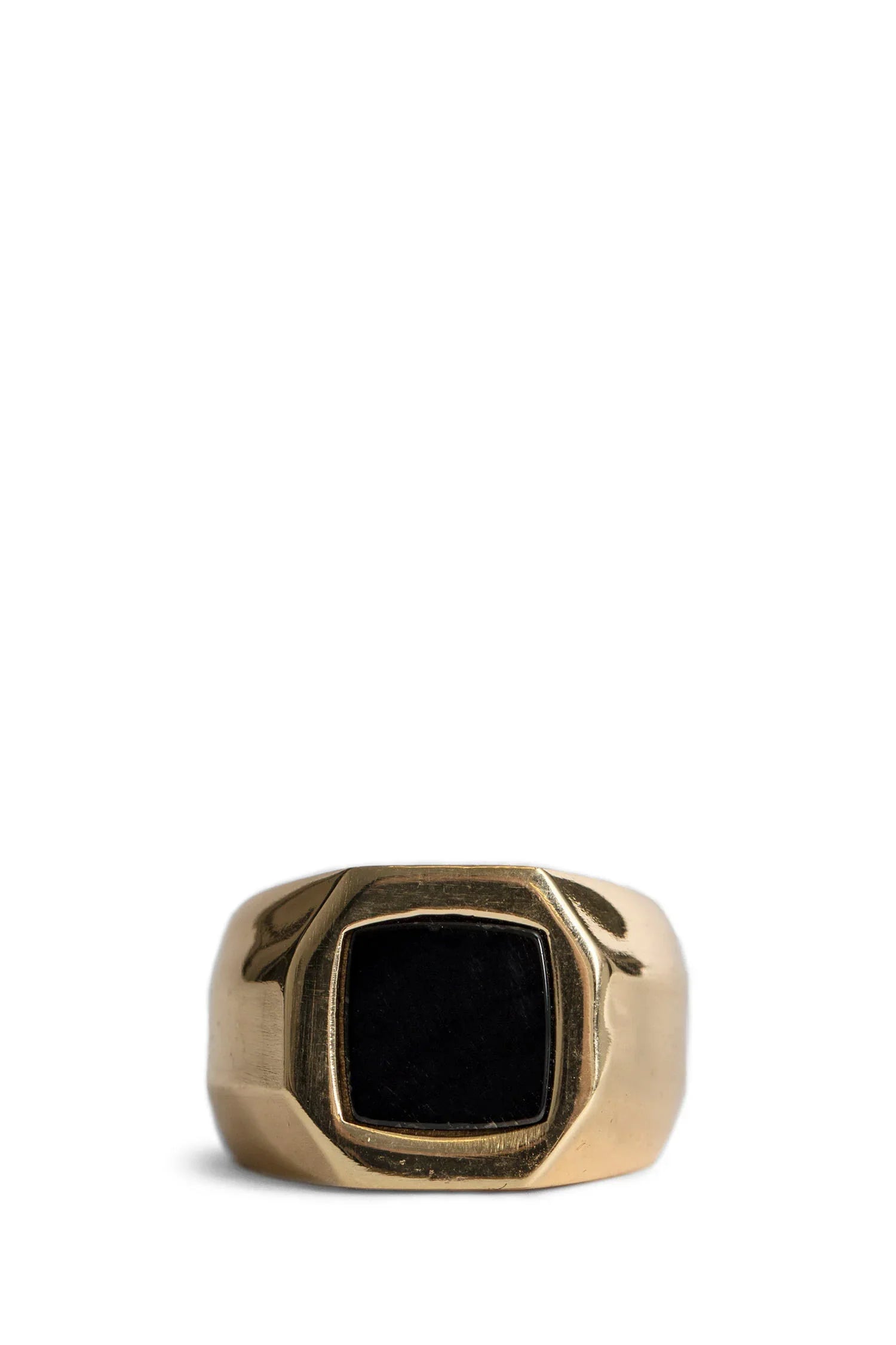 Gold-Plated Silver Stone Chevalier Ring - Antonioli.eu