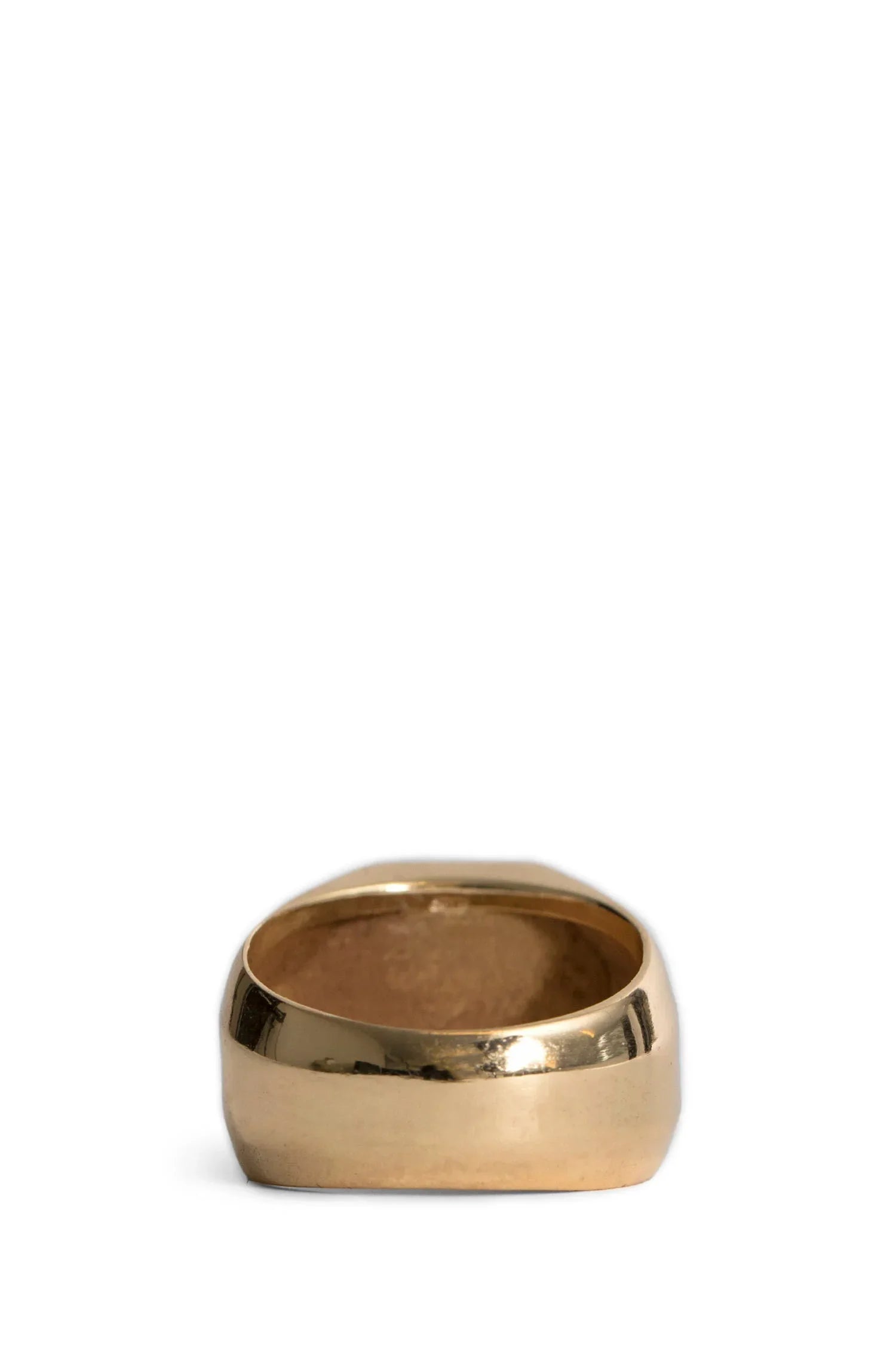 Gold-Plated Silver Stone Chevalier Ring - Antonioli.eu