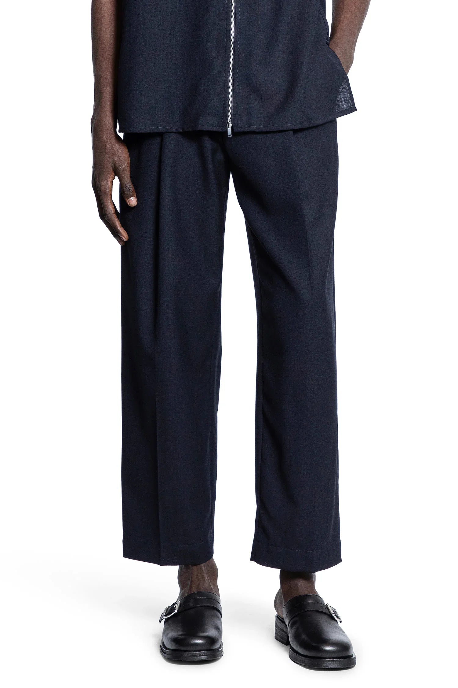 STUDIO NICHOLSON MAN BLUE TROUSERS - Antonioli.eu