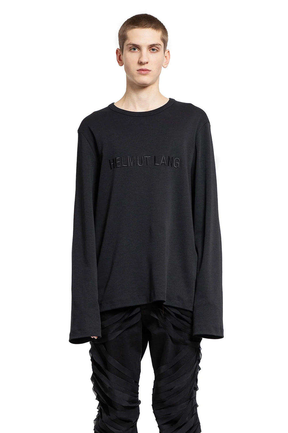 HELMUT LANG MAN BLACK T-SHIRTS & TANK TOPS - Antonioli.eu