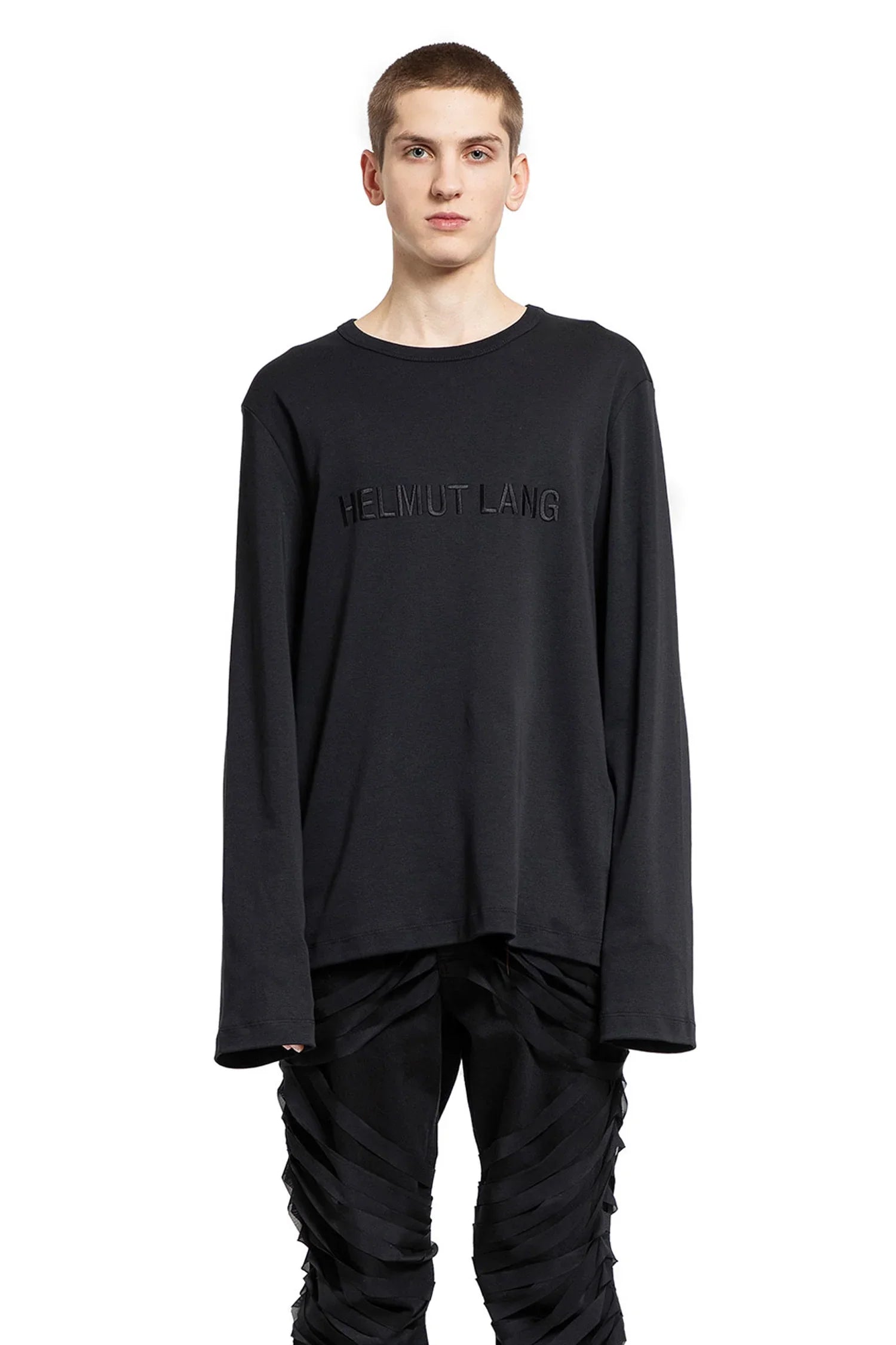 HELMUT LANG MAN BLACK T-SHIRTS & TANK TOPS - Antonioli.eu