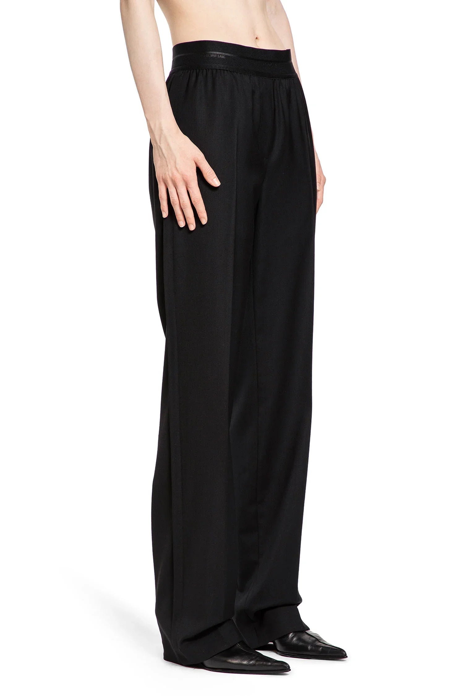 HELMUT LANG WOMAN BLACK TROUSERS - Antonioli.eu