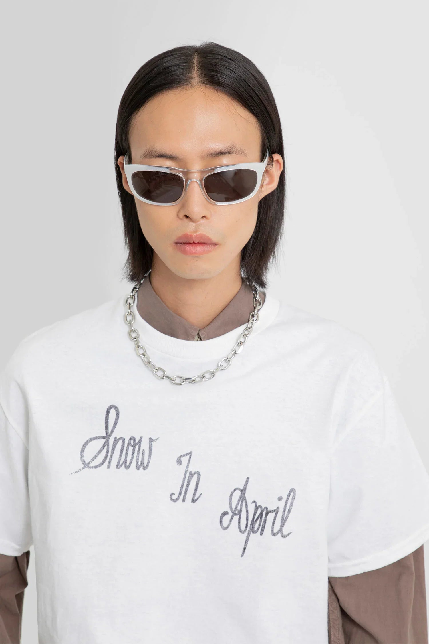 Ladon Matte Nickel Necklace - Antonioli.eu