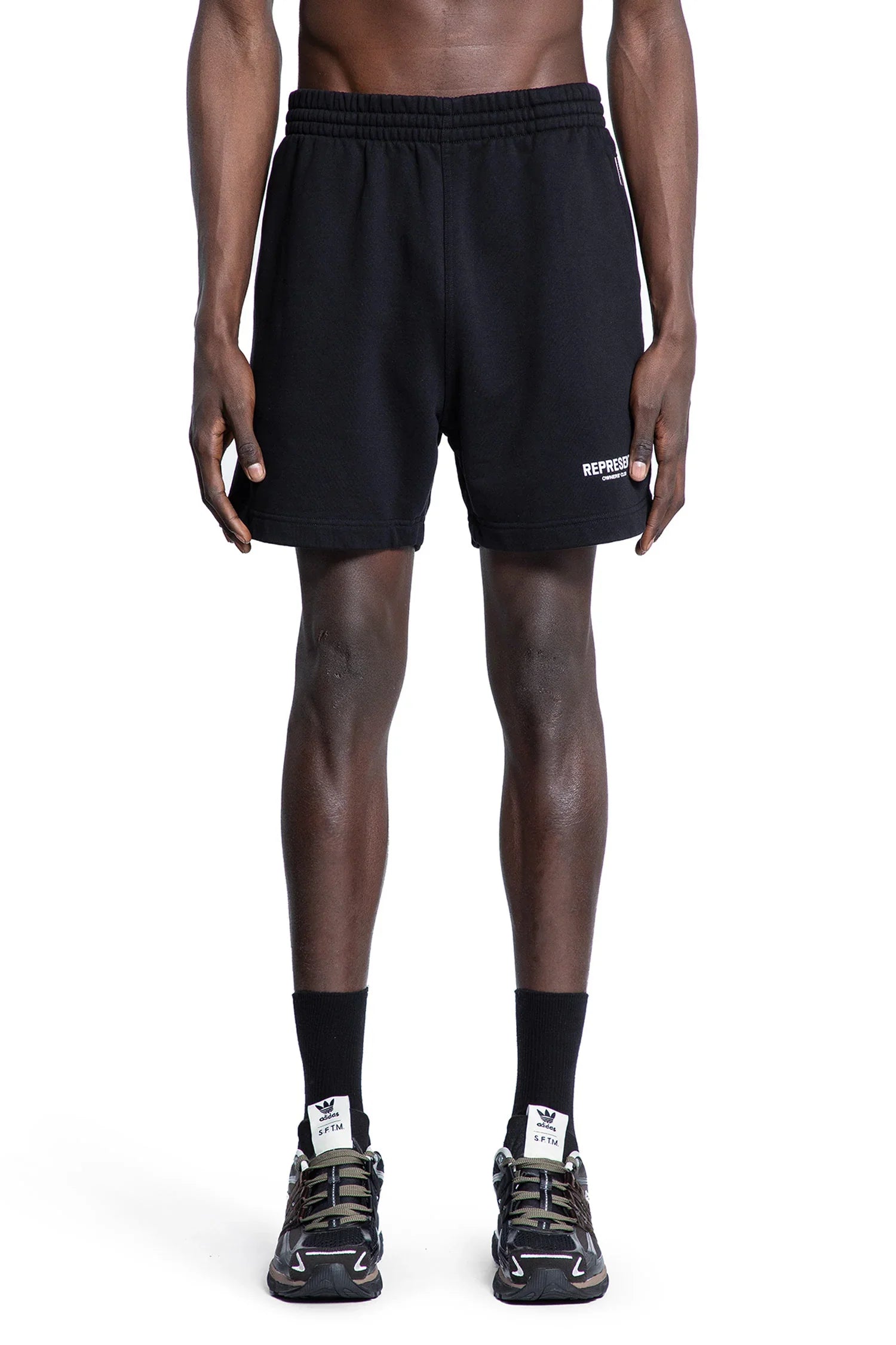 REPRESENT MAN BLACK SHORTS - Antonioli.eu