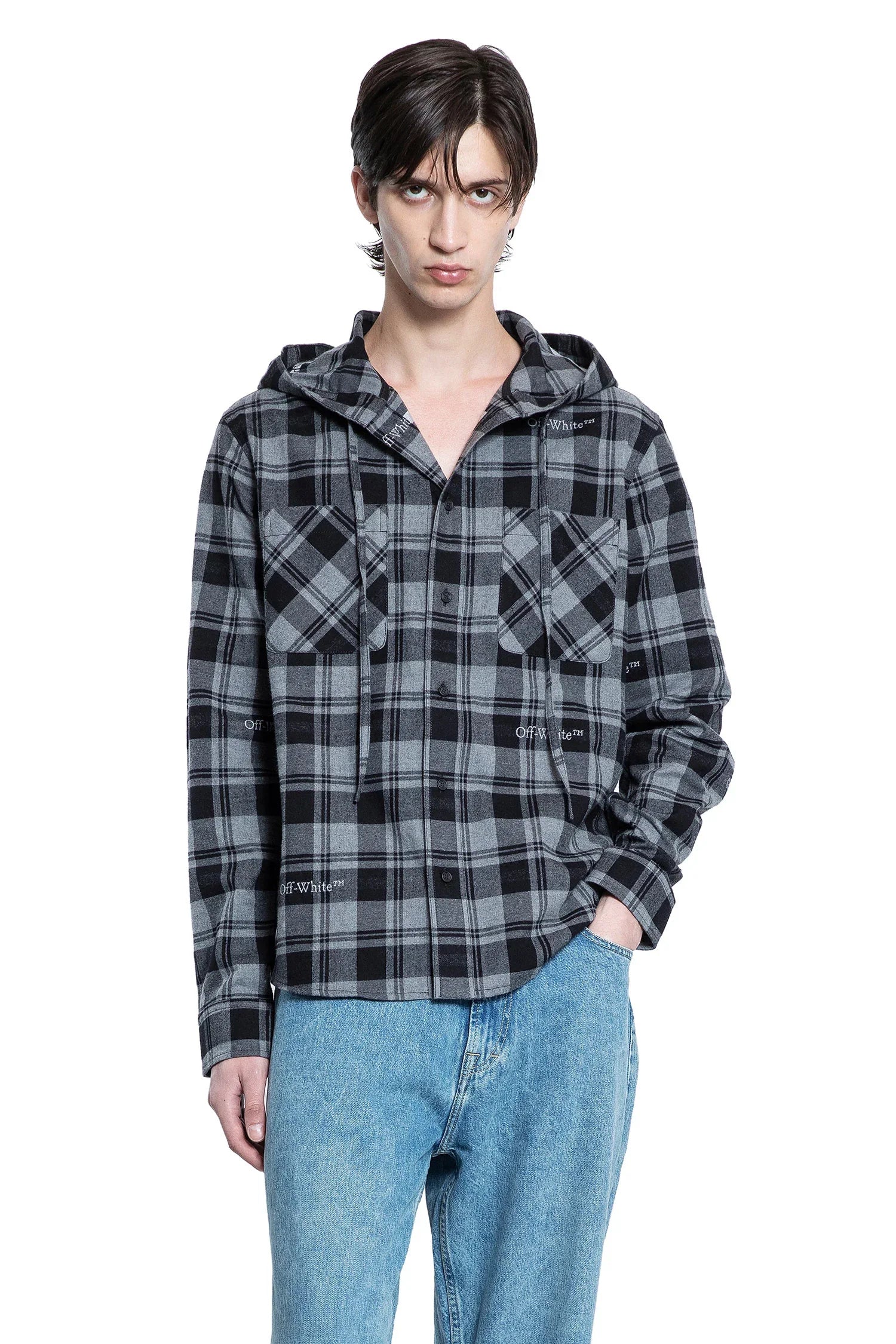 Check Hooded overshirt - Antonioli.eu