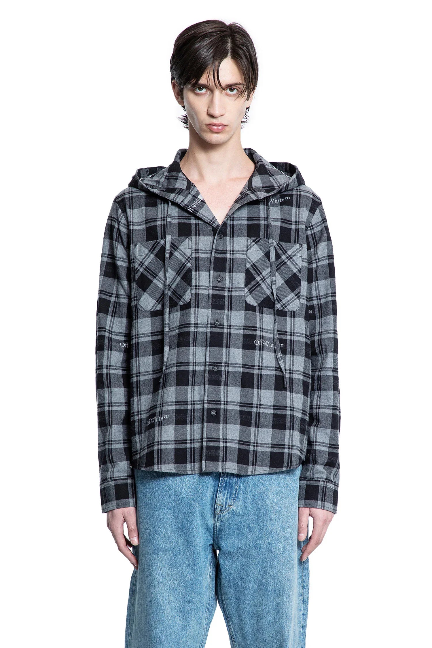 Check Hooded overshirt - Antonioli.eu