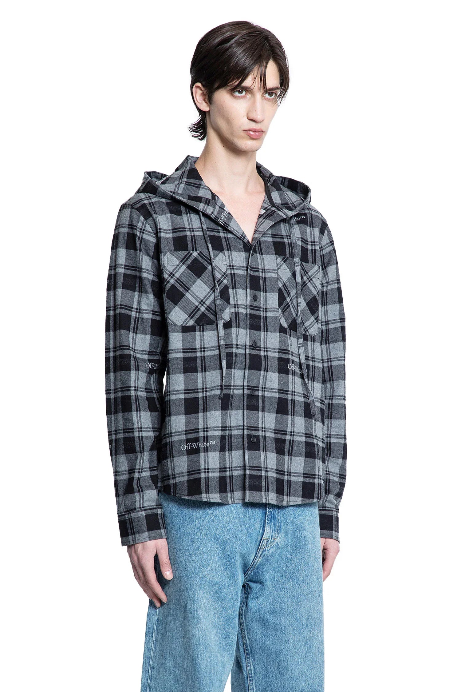 Check Hooded overshirt - Antonioli.eu