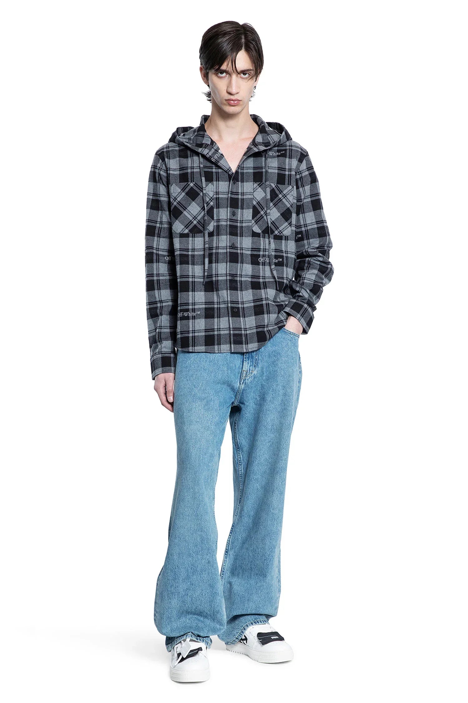 Check Hooded overshirt - Antonioli.eu