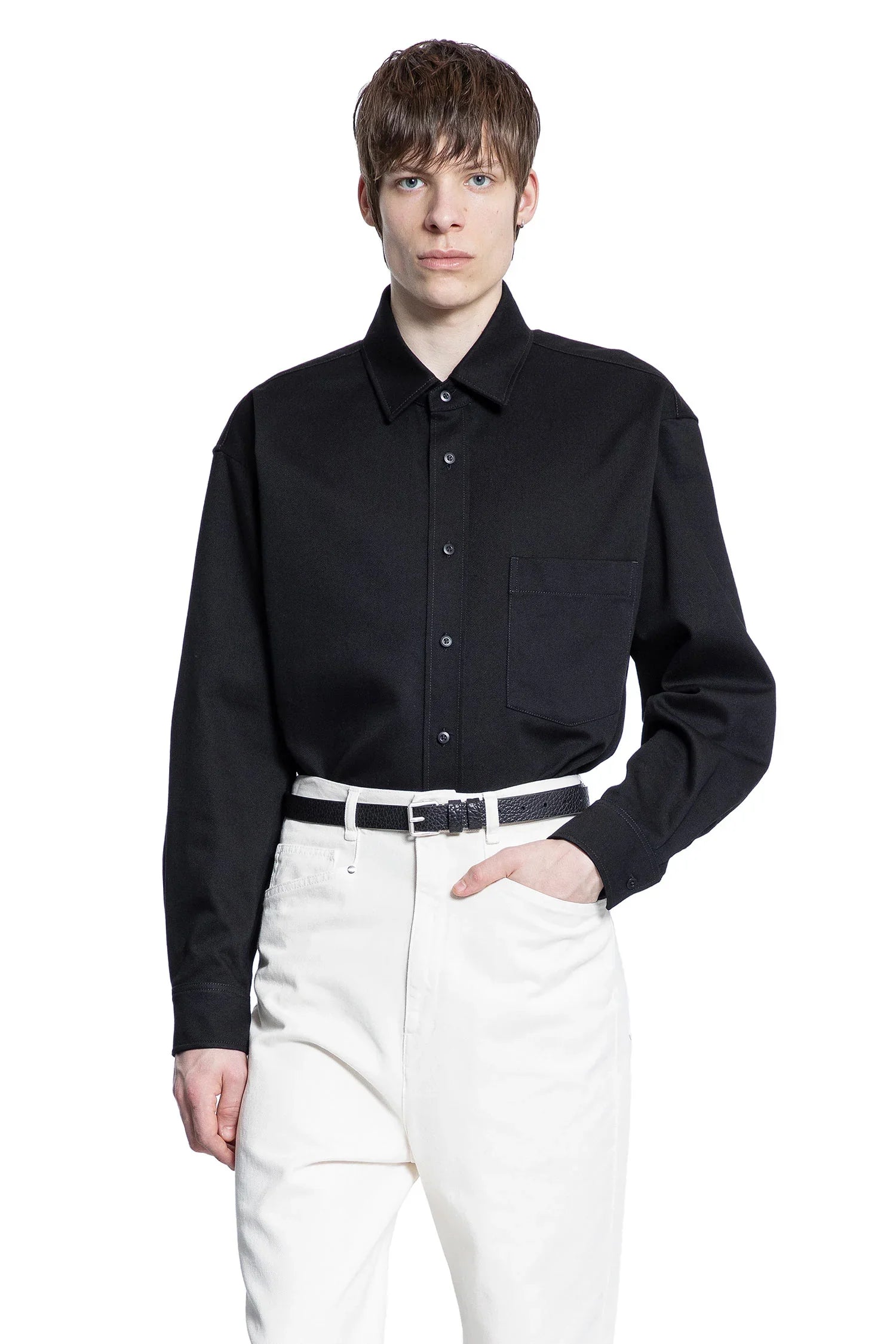 LEMAIRE MAN BLACK SHIRTS - Antonioli.eu