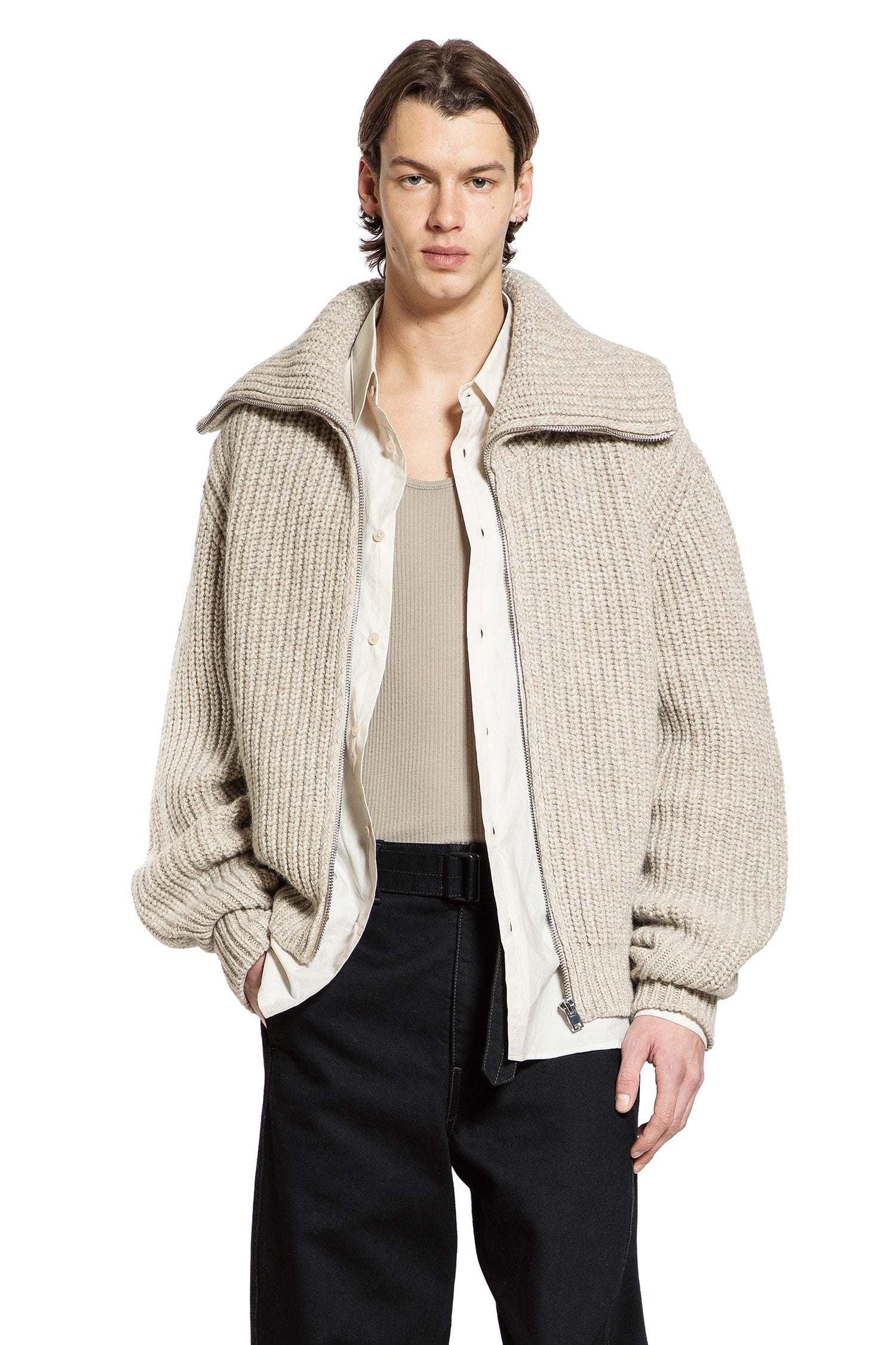 LEMAIRE MAN BEIGE KNITWEAR - Antonioli.eu