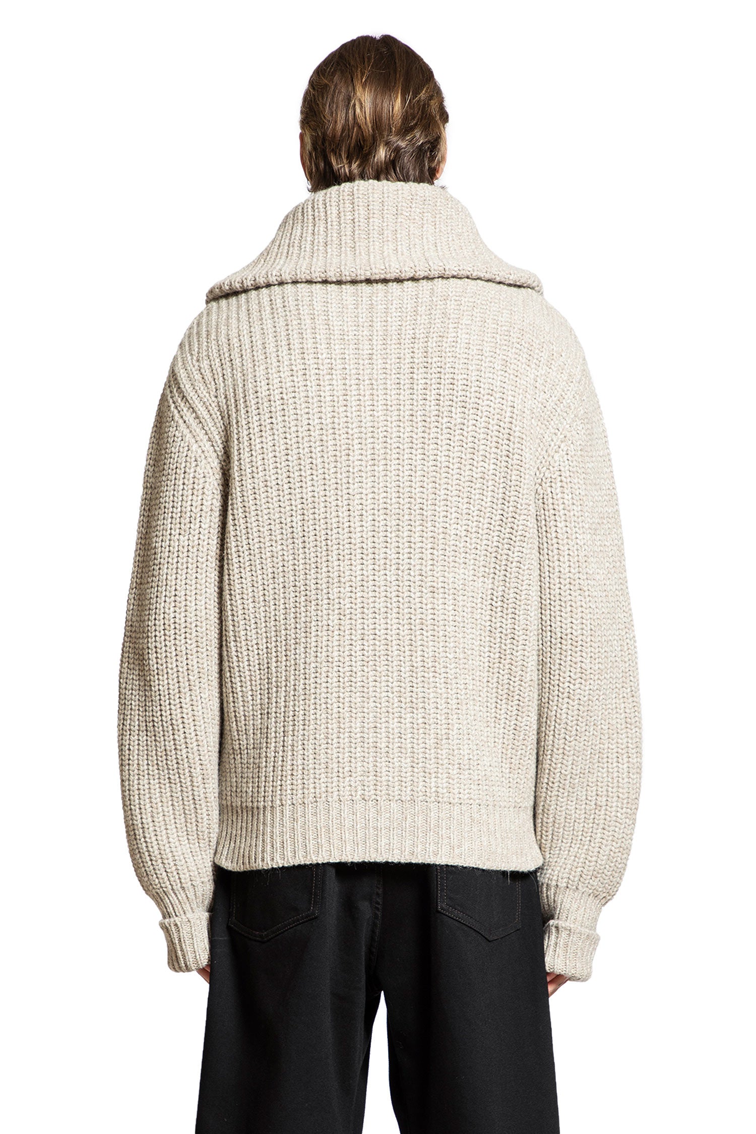 LEMAIRE MAN BEIGE KNITWEAR