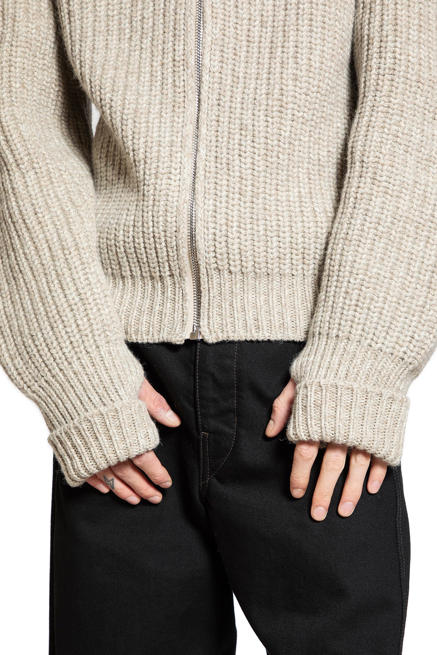 LEMAIRE MAN BEIGE KNITWEAR