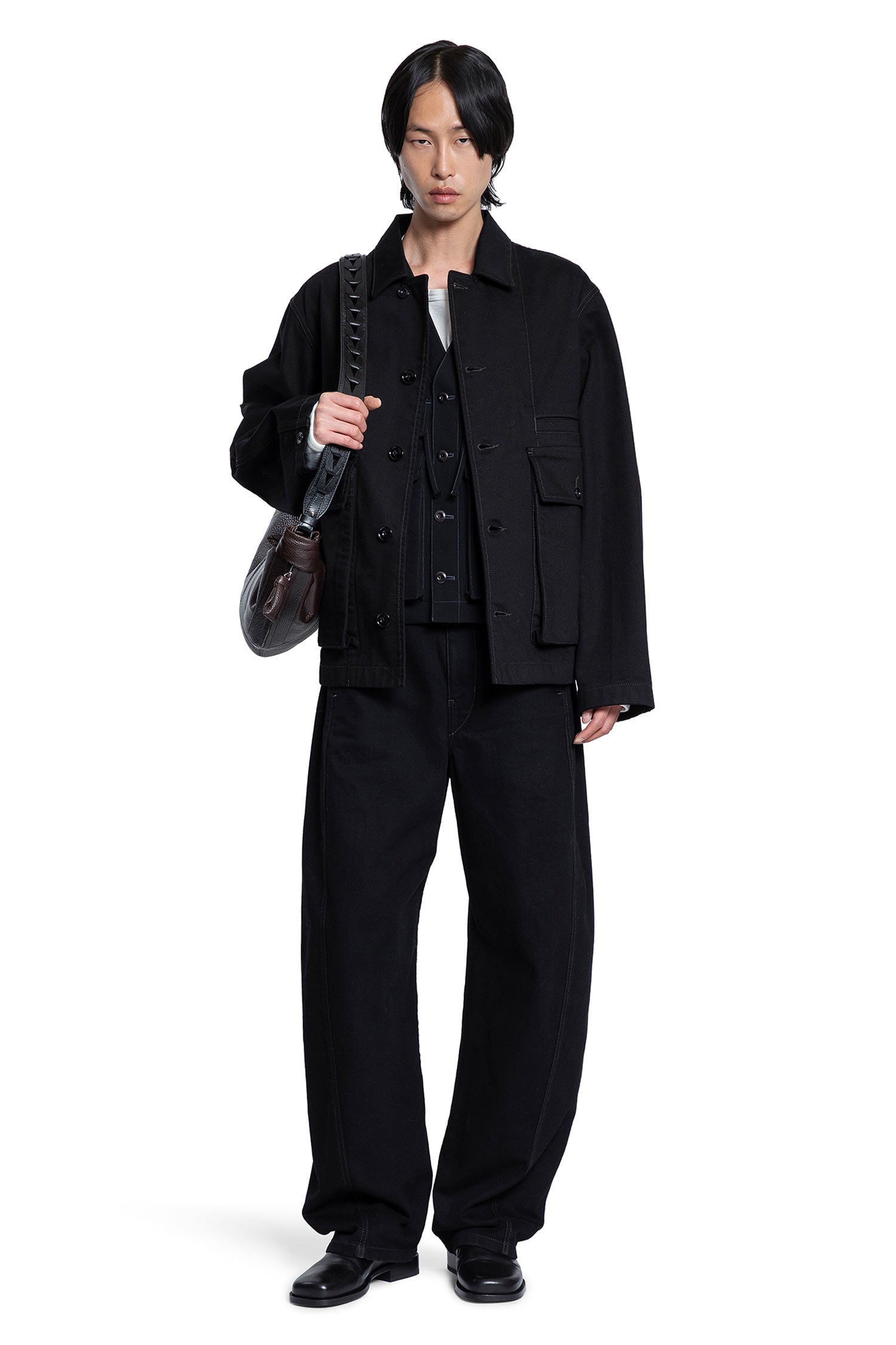 LEMAIRE MAN BLACK JACKETS - Antonioli.eu