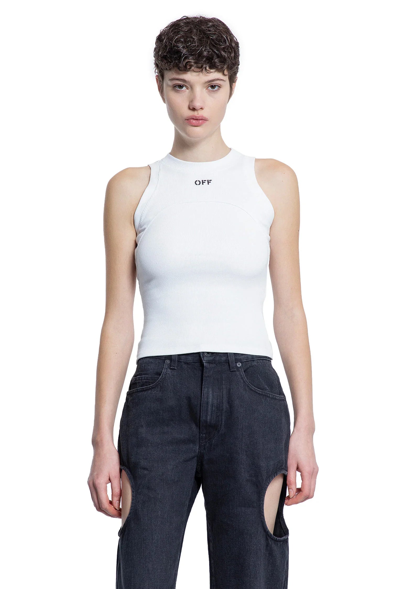 Ribbed tank top - Antonioli.eu