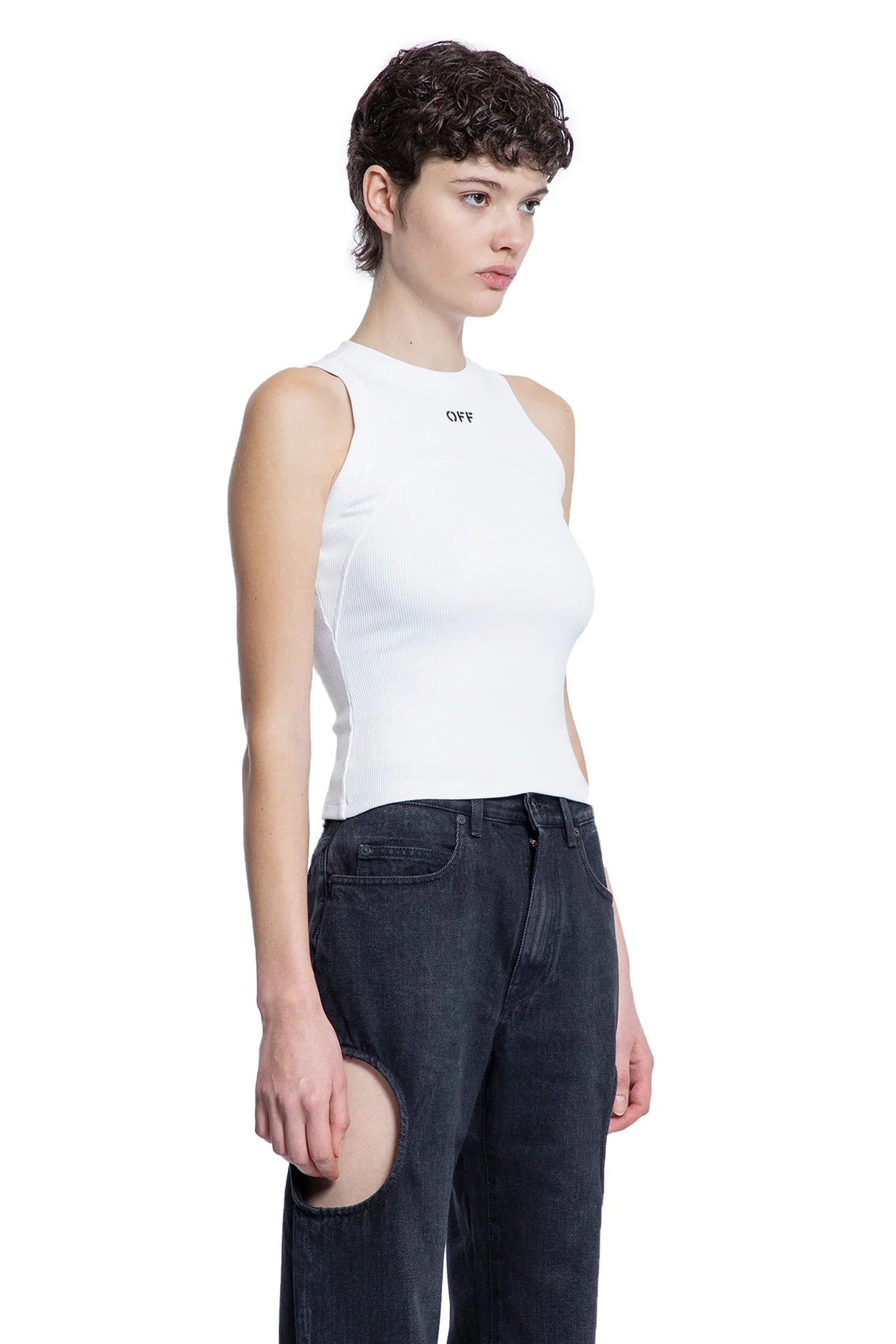 Ribbed tank top - Antonioli.eu