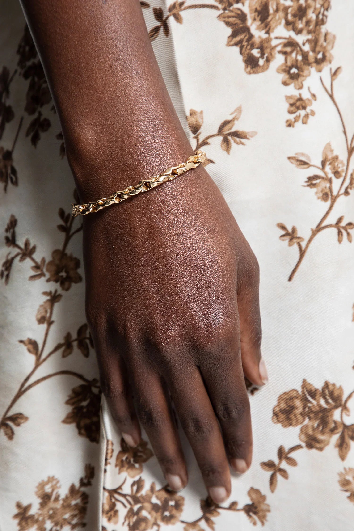Small Hammered chain bracelet - Antonioli.eu