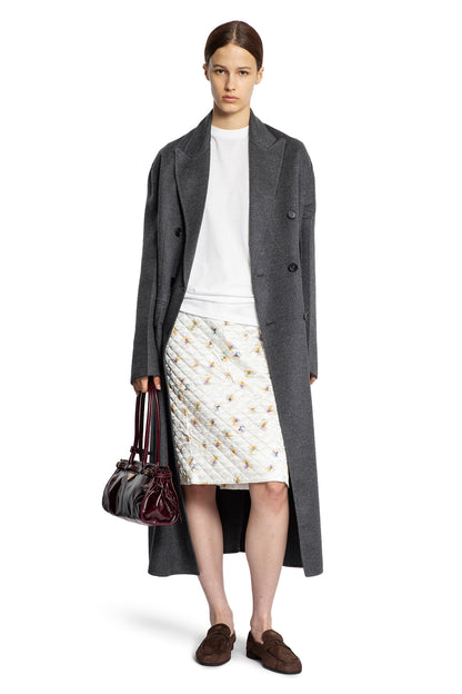 Quilted Floral Print Midi Skirt - Antonioli.eu