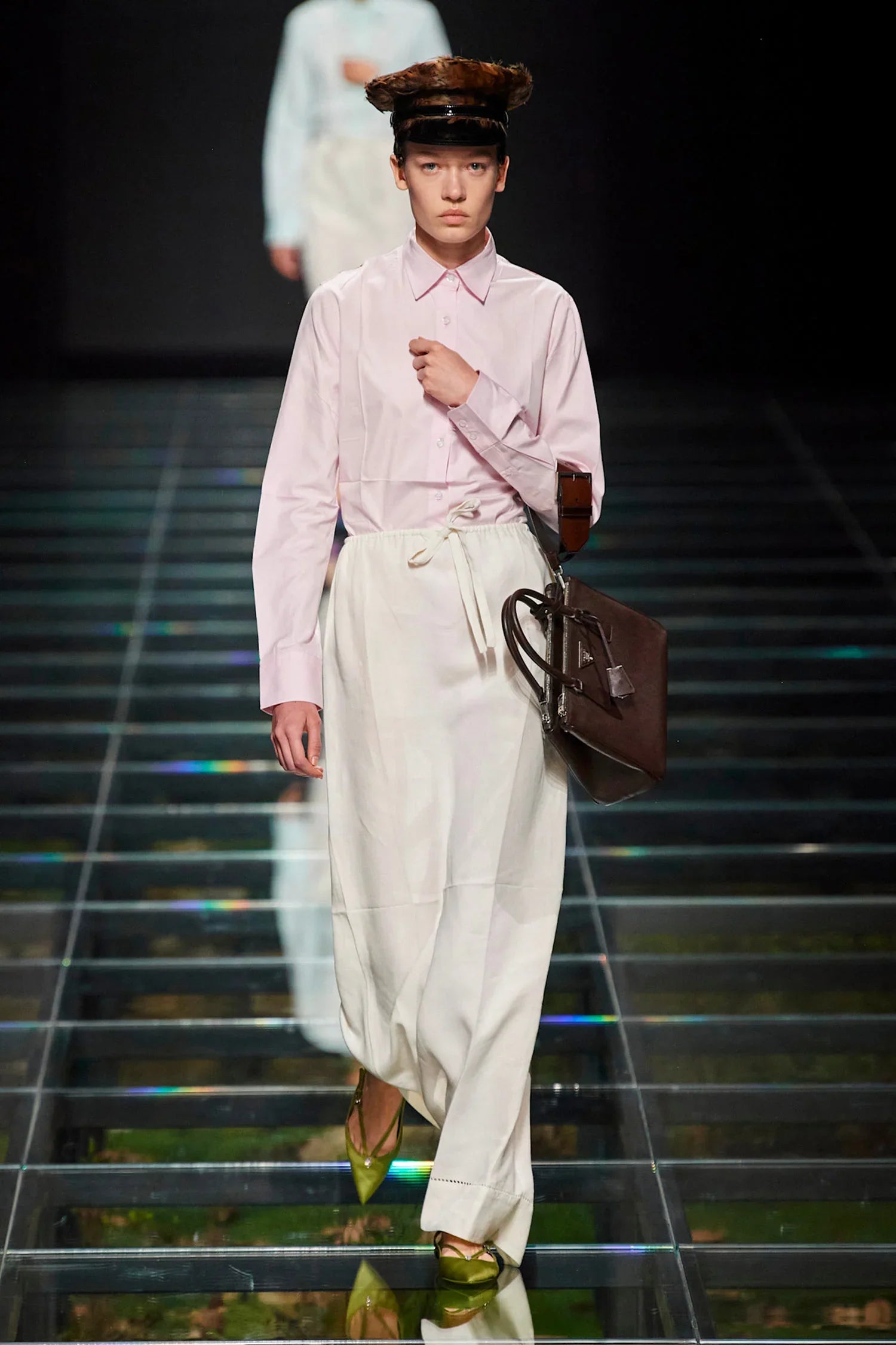 Embroidered Linen Maxi Skirt - Antonioli.eu