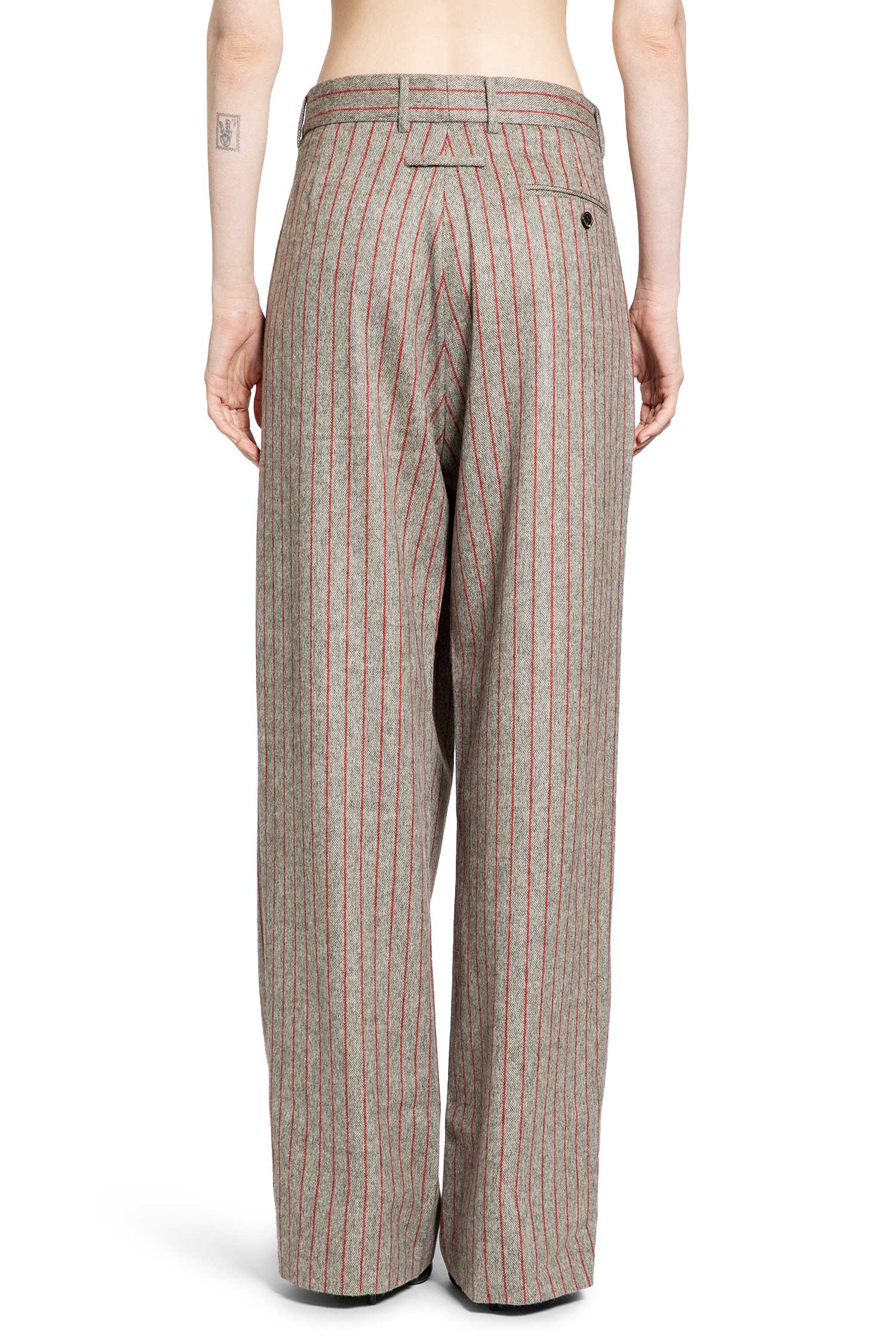 Deconstructed Pinstriped Pants - Antonioli.eu