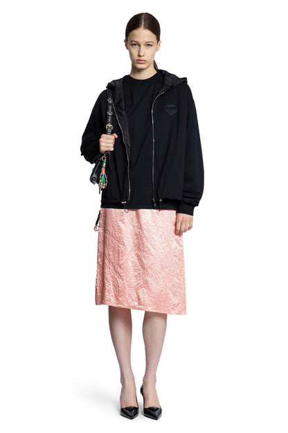 Wrinkled Satin Midi Skirt - Antonioli.eu