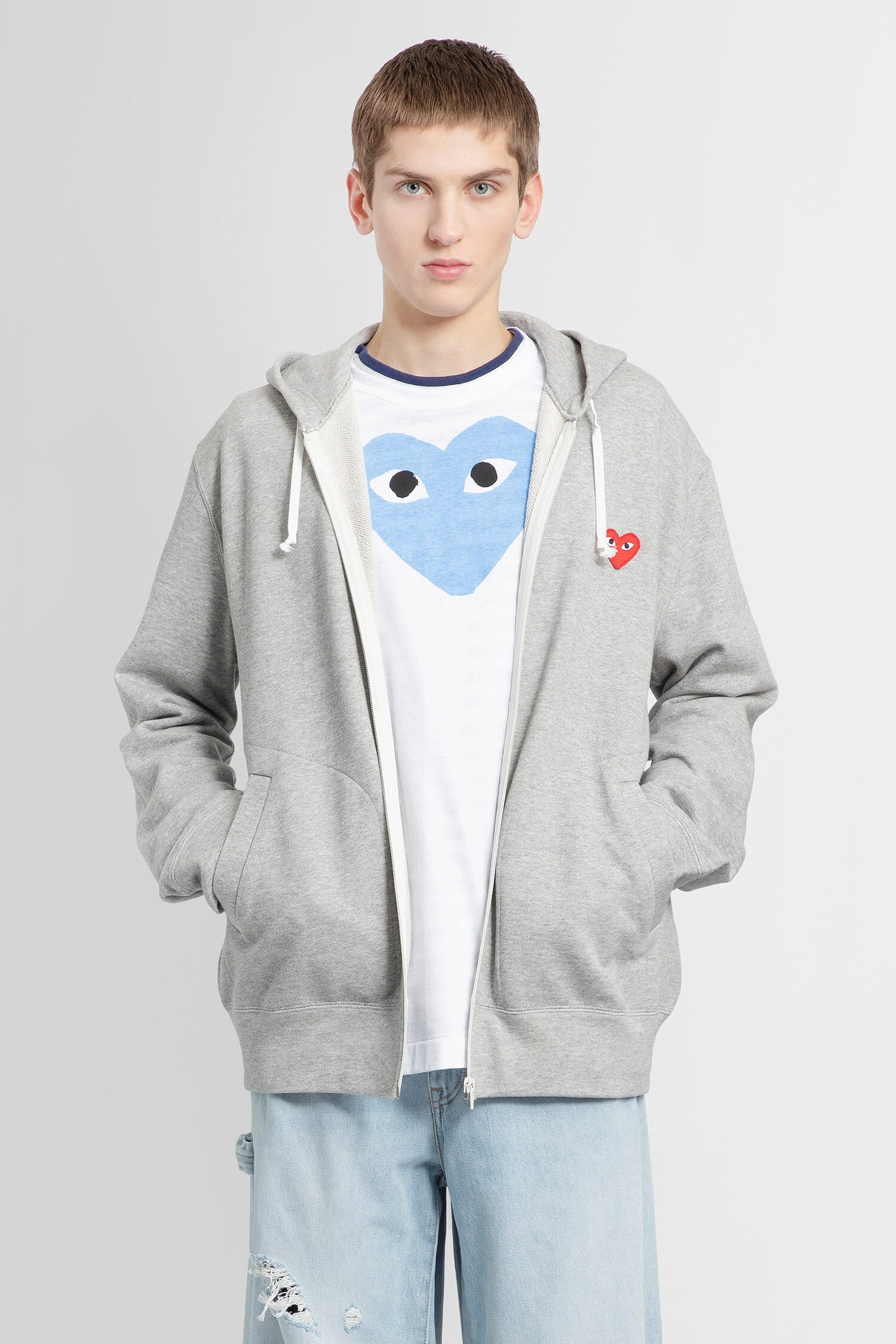 Comme des garcons shop zip hoodie en espa?ol