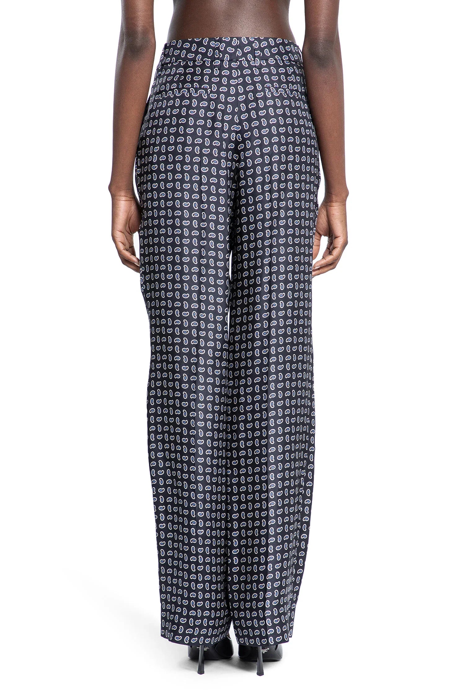 Paisley silk trousers - Antonioli.eu