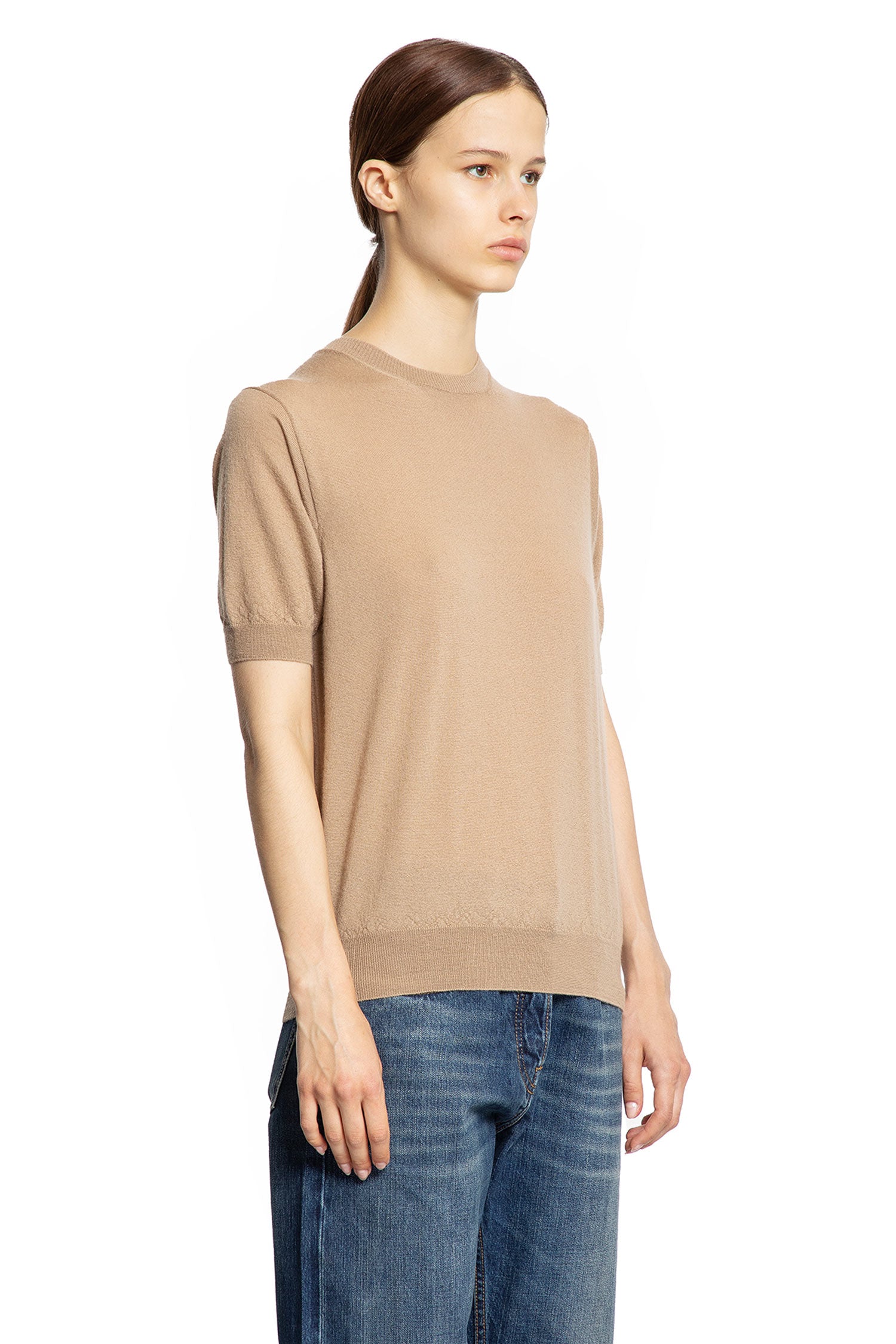 Superfine Cashmere Short Sleeve Sweater - Antonioli.eu