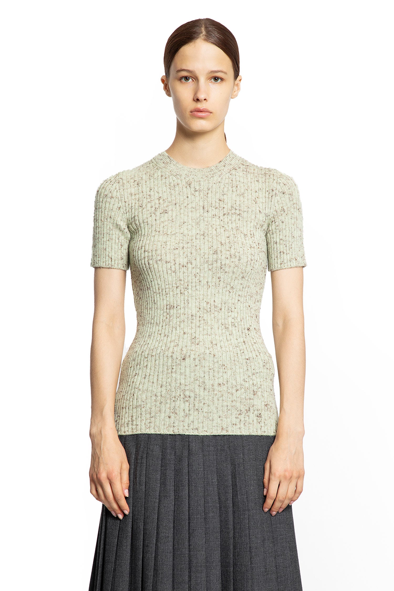 Wool Linen Short Sleeve Sweater - Antonioli.eu