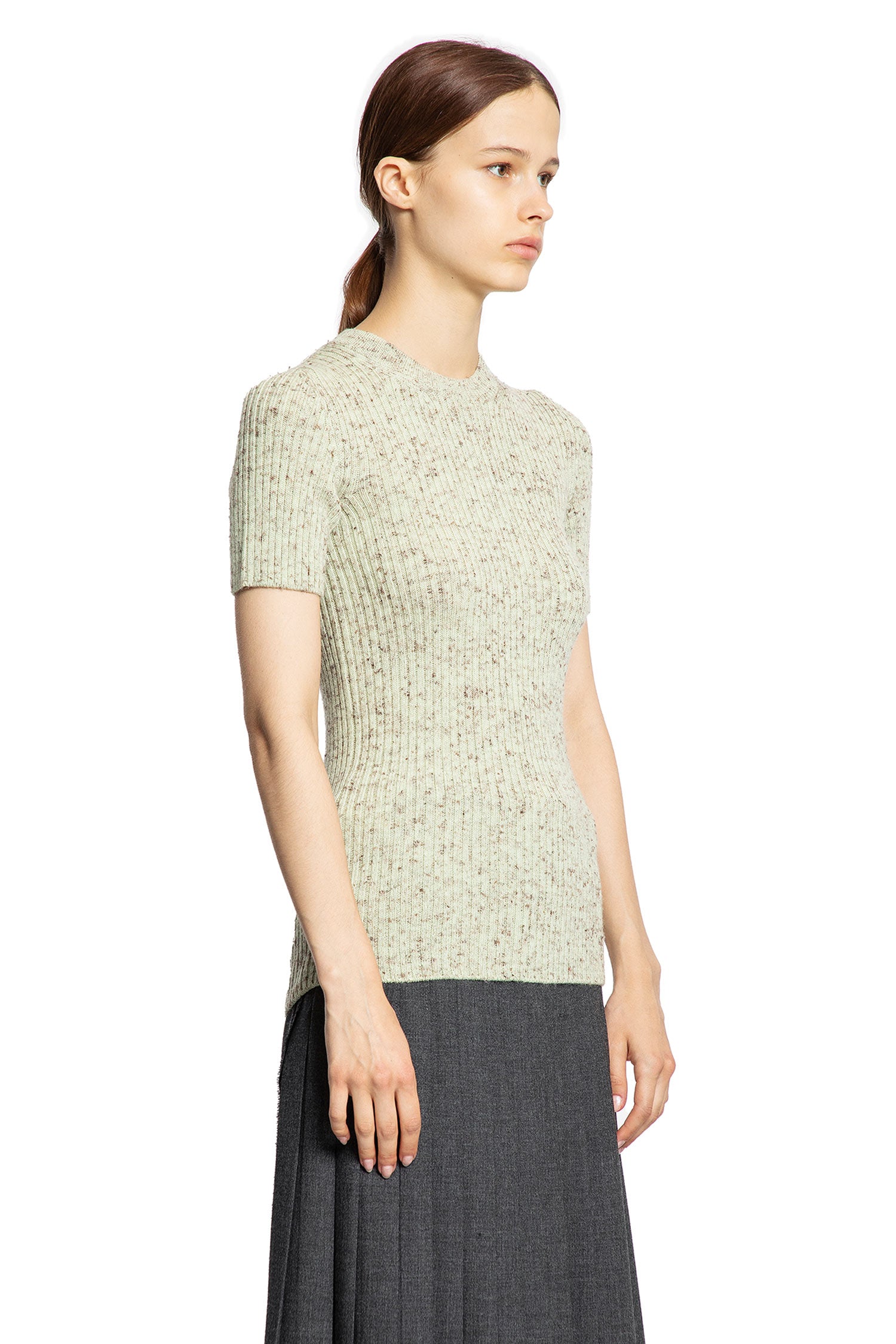 Wool Linen Short Sleeve Sweater - Antonioli.eu