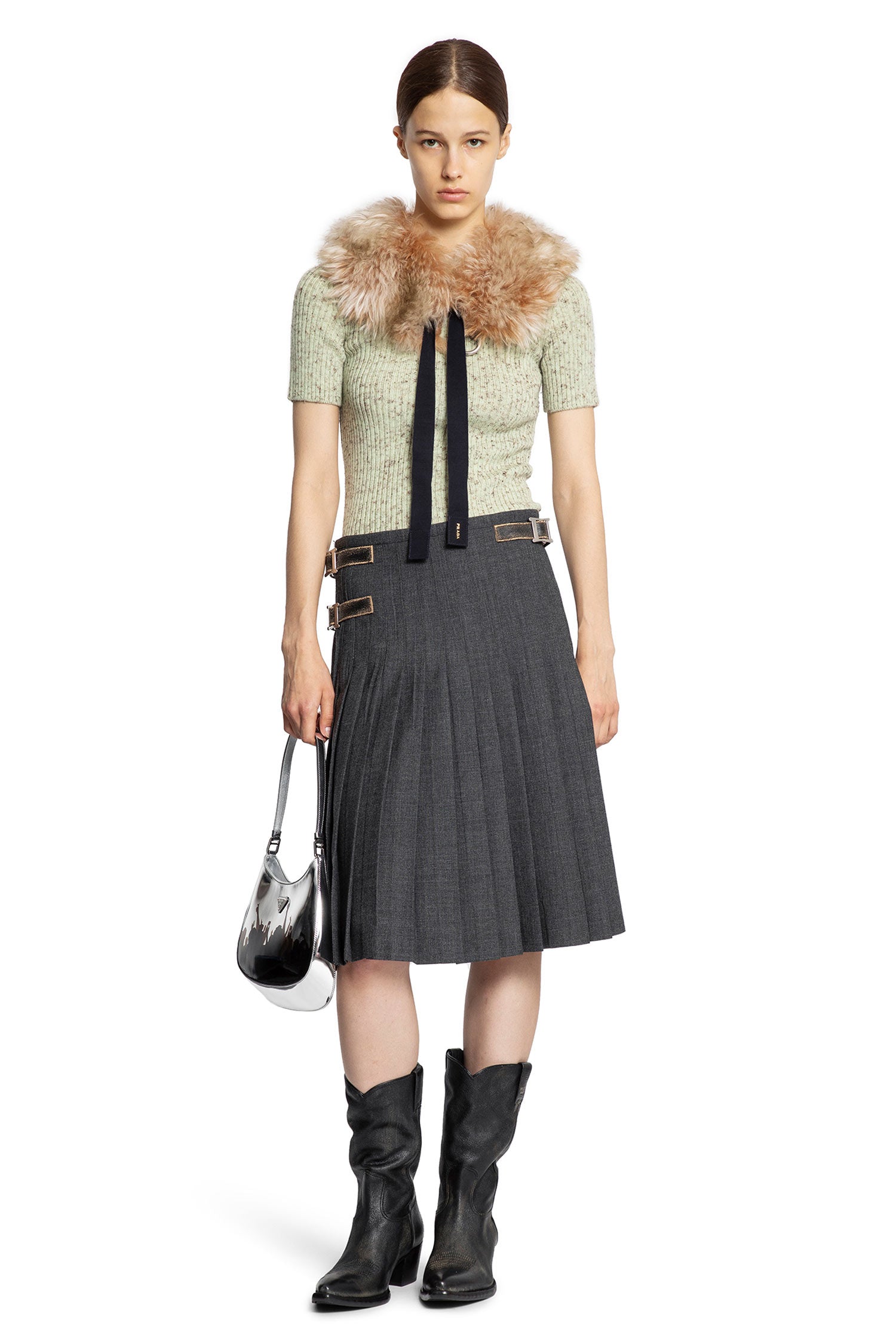 Wool Linen Short Sleeve Sweater - Antonioli.eu