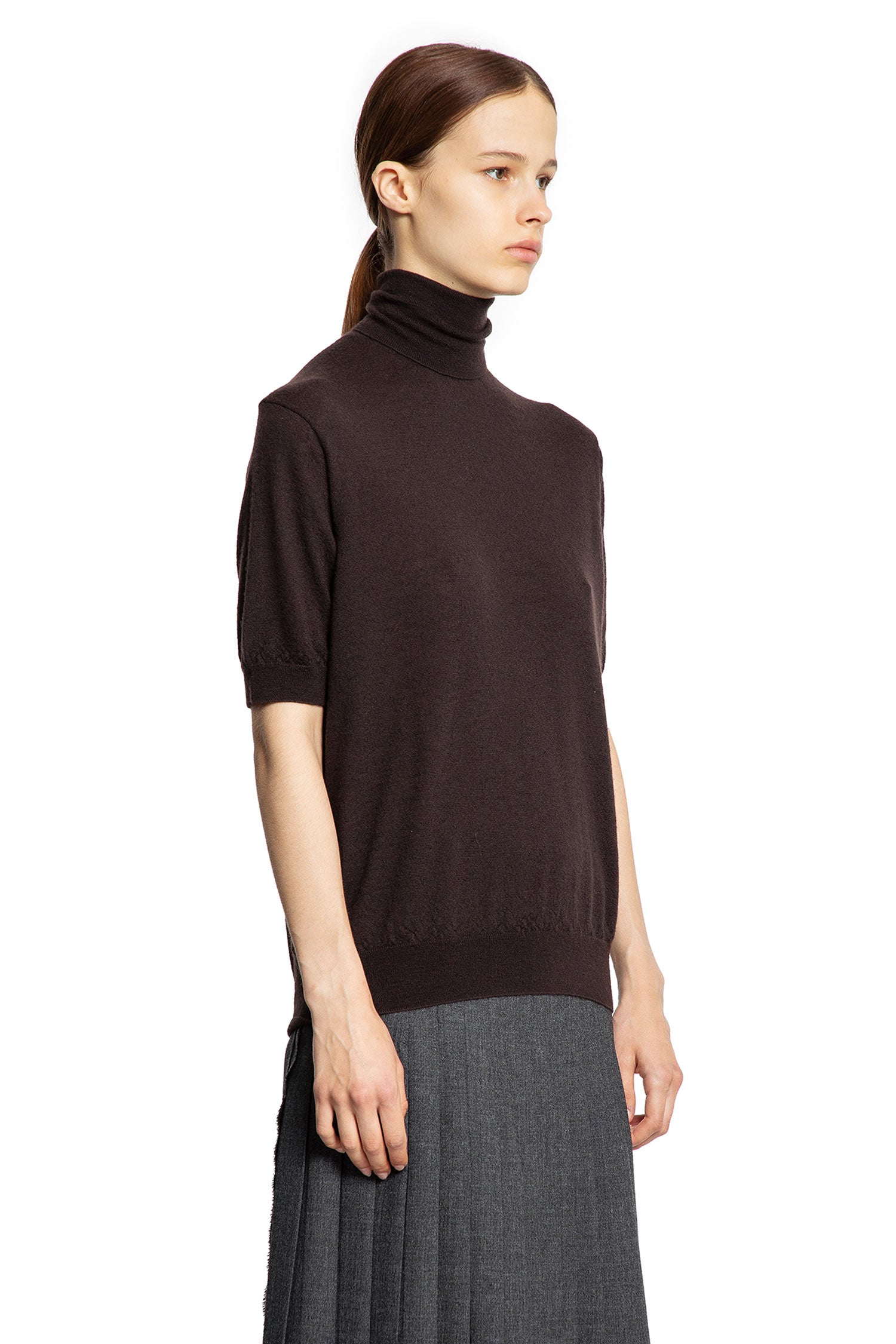 Cashmere Short Sleeve Turtleneck - Antonioli.eu