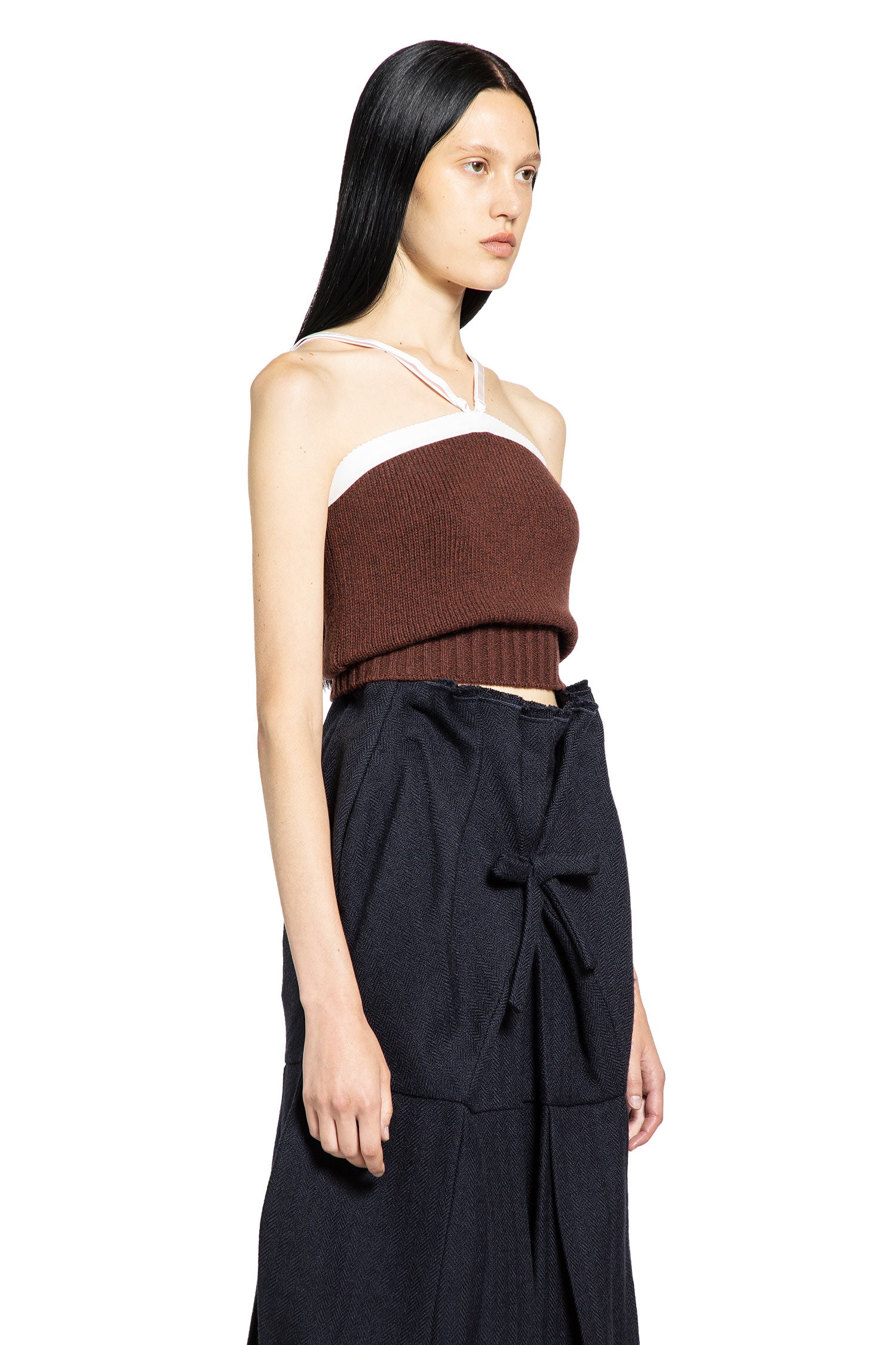 PRADA WOMAN BROWN KNITWEAR - Antonioli.eu