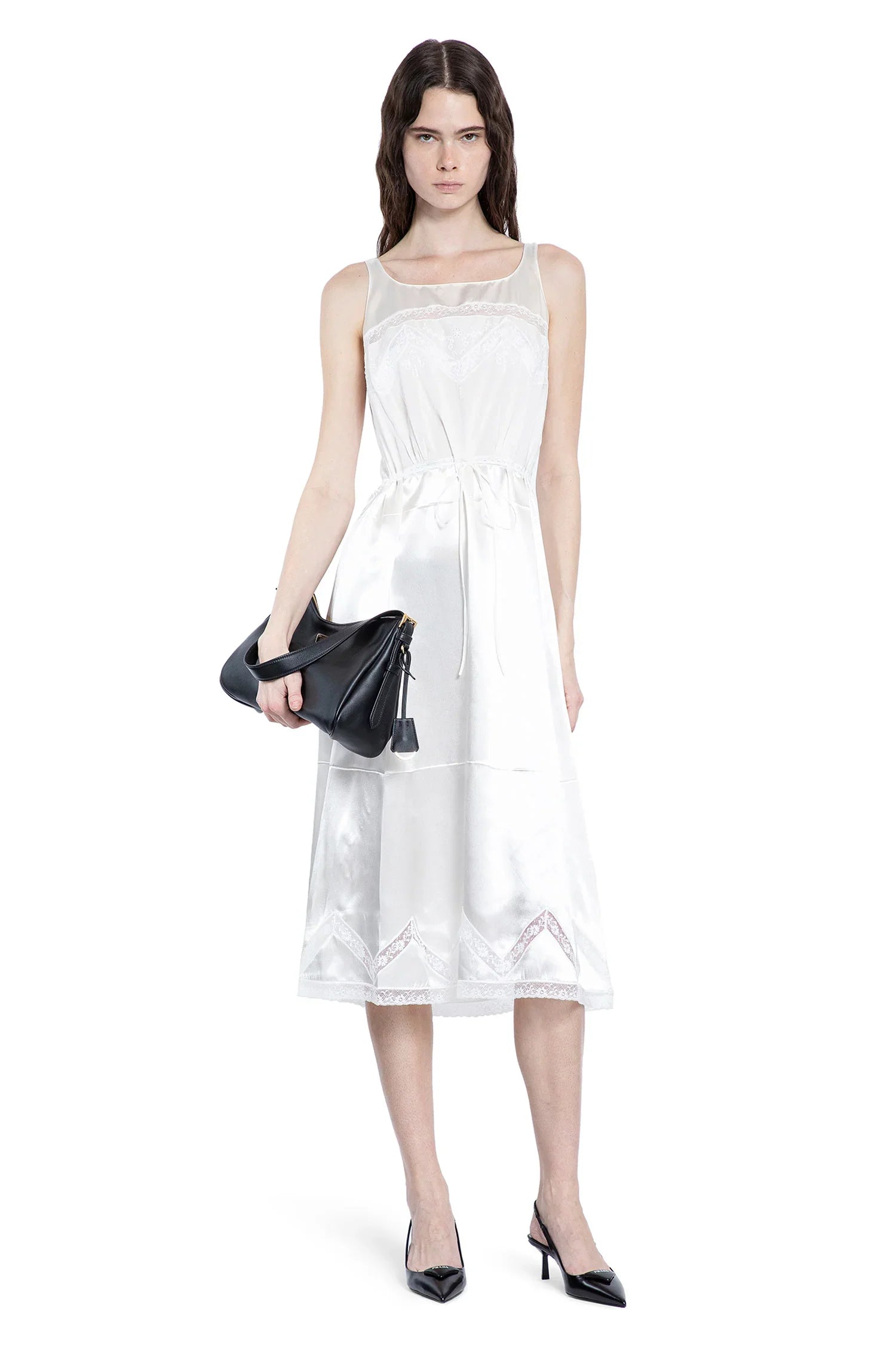 Embroidered old batiste dress - Antonioli.eu