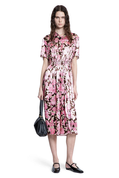 Embroidered Satin Midi Dress - Antonioli.eu