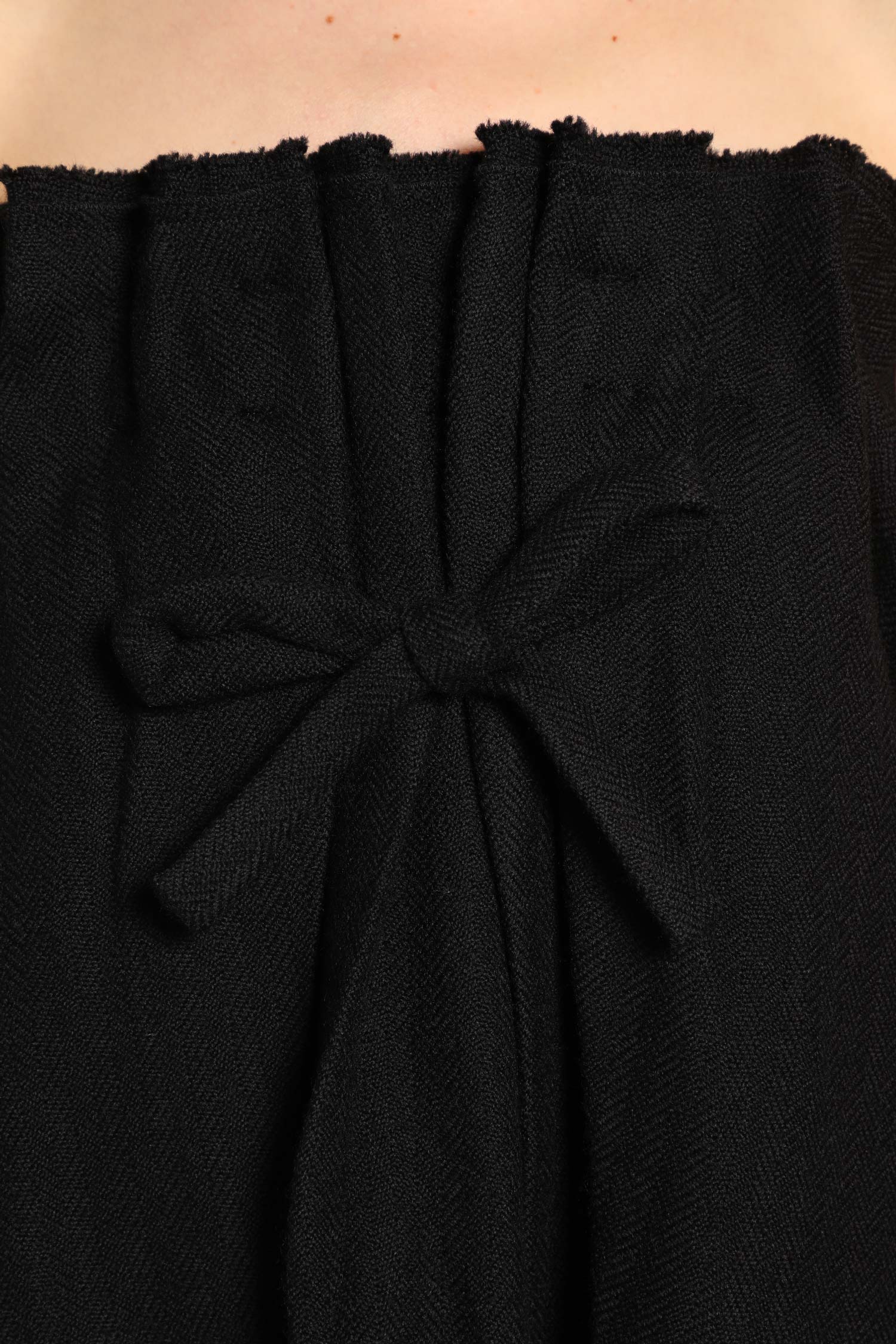 Chevron Wool Mini Dress
