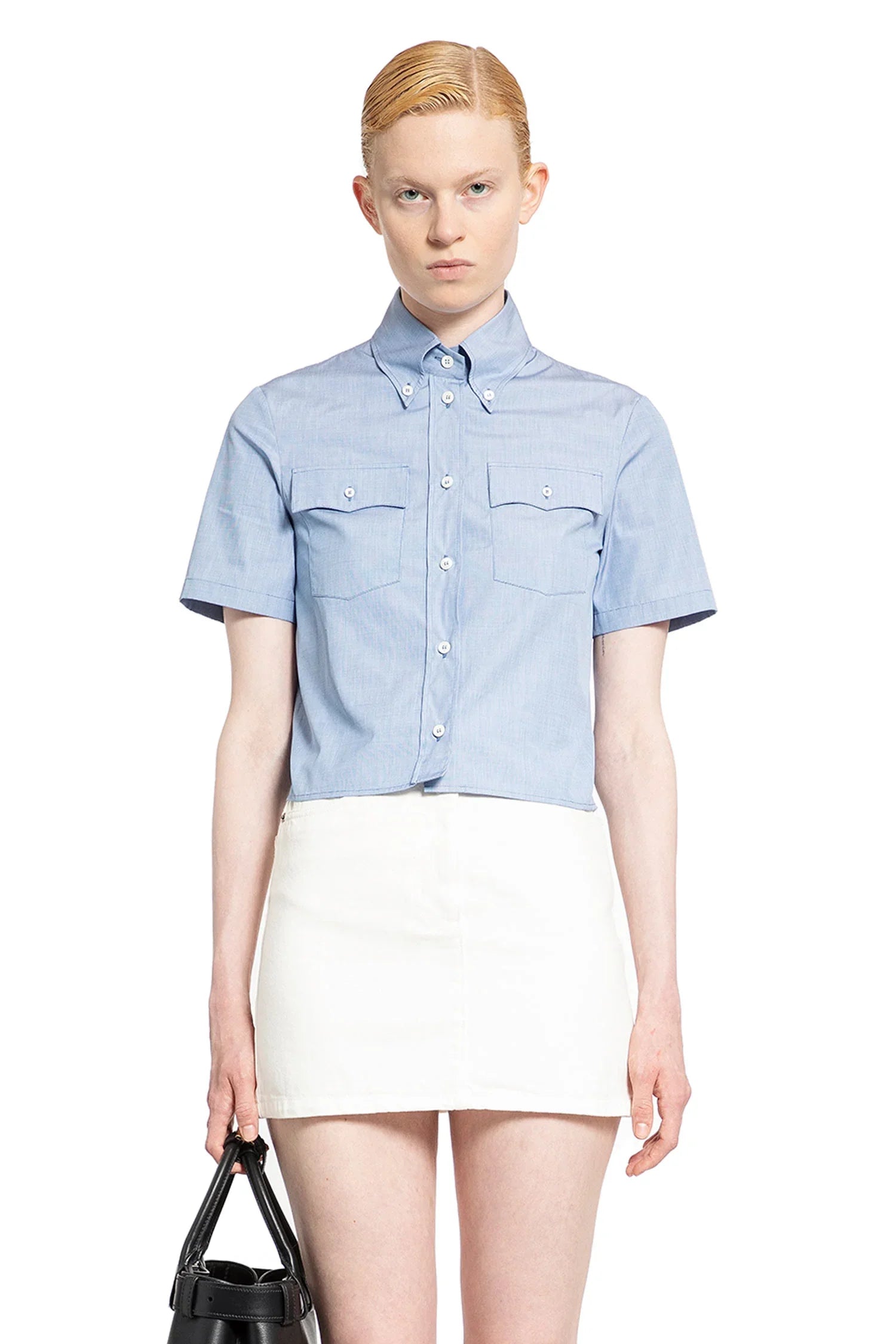 Fil-à-fil cotton shirt - Antonioli.eu