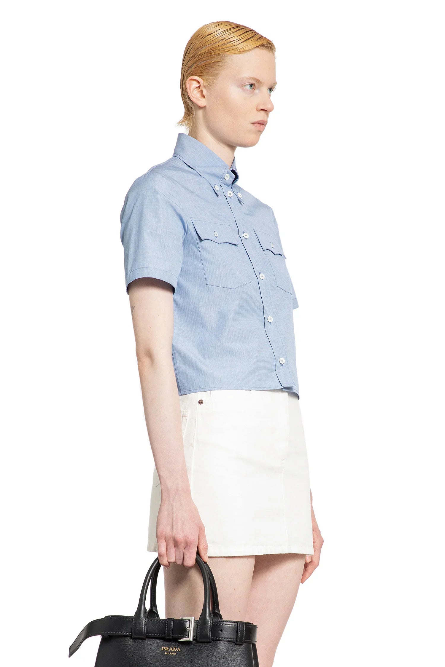 Fil-à-fil cotton shirt - Antonioli.eu