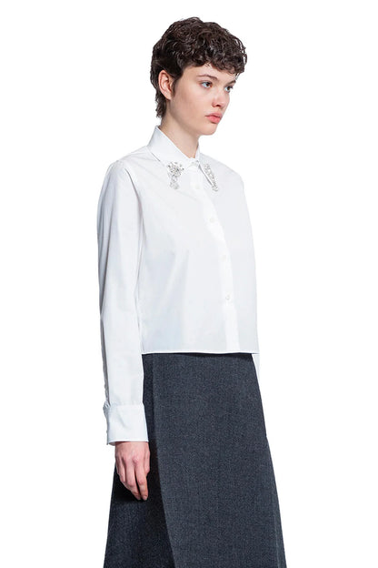 Embroidered Poplin Shirt - Antonioli.eu