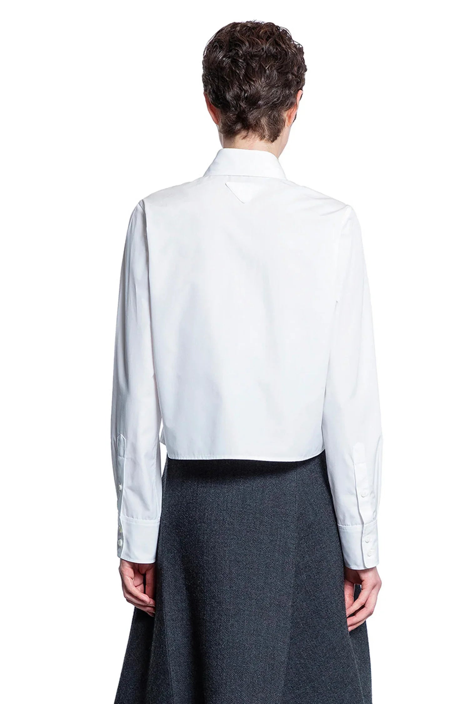 Embroidered Poplin Shirt - Antonioli.eu
