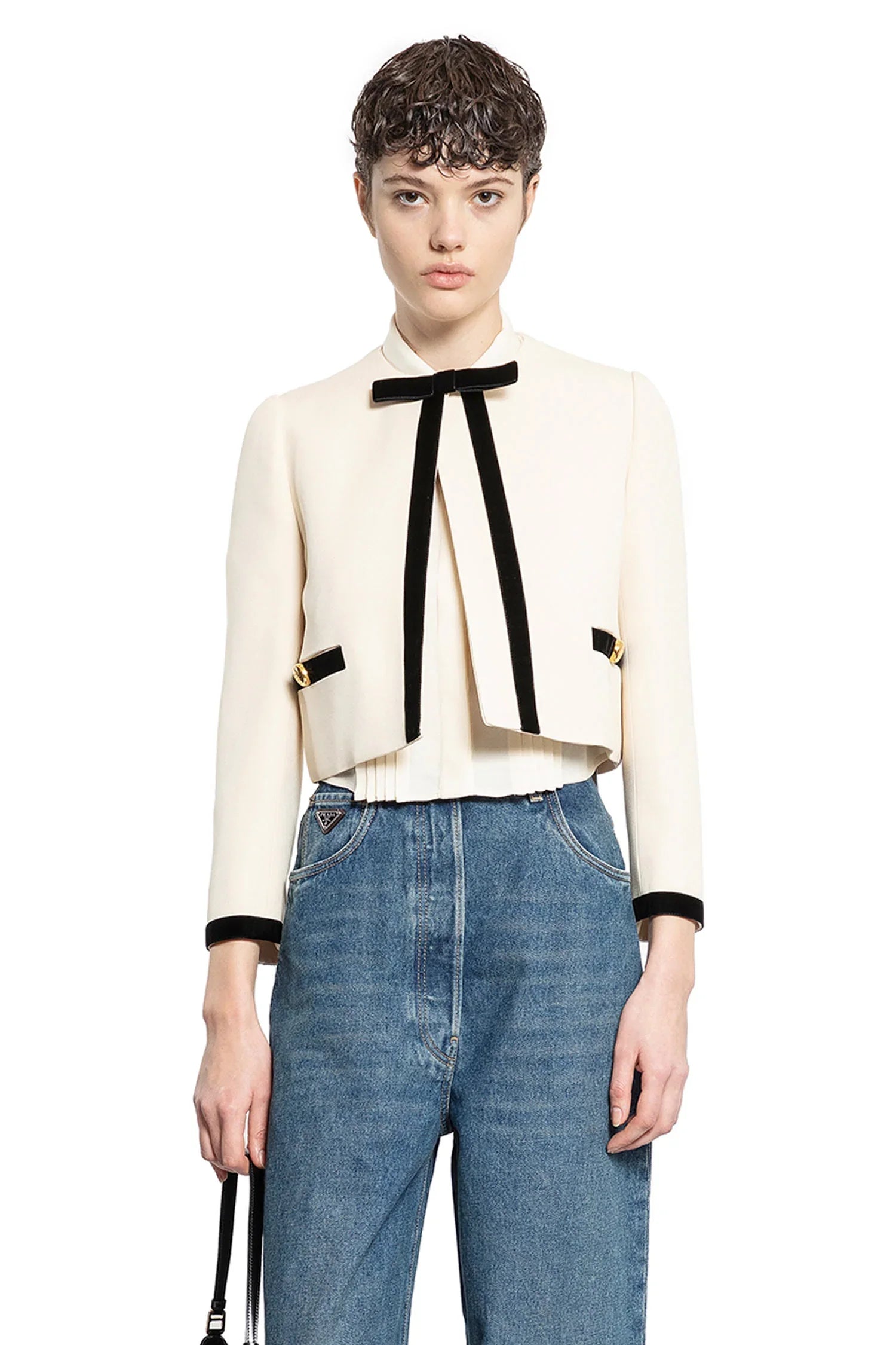 PRADA | Compact Sablé Jacket | Antonioli.eu