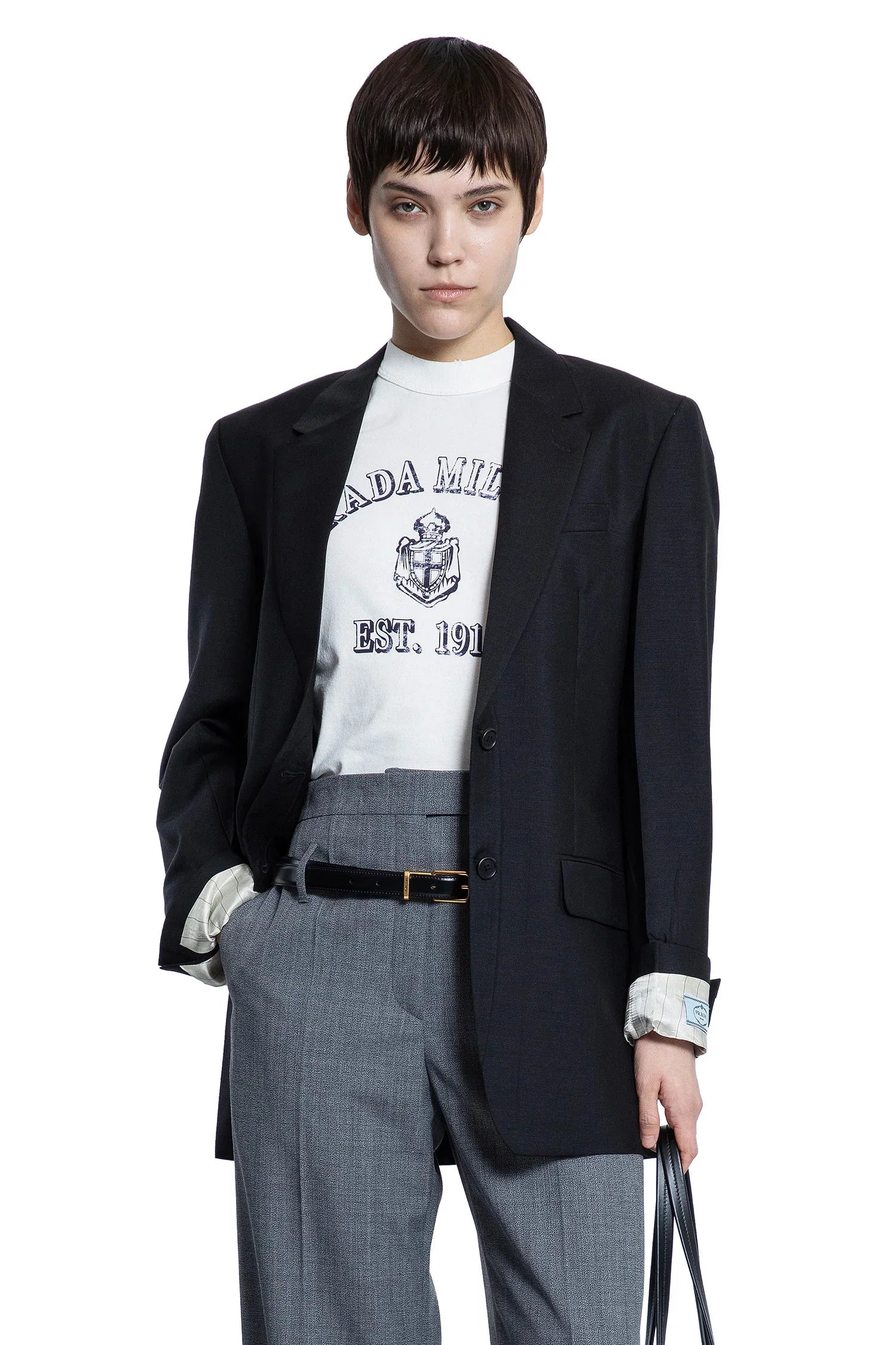 Single-Breasted Kid Mohair Blazer - Antonioli.eu