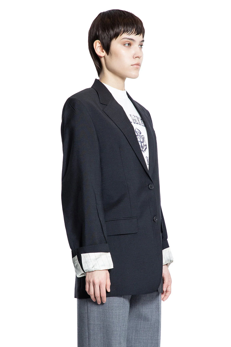 Single-Breasted Kid Mohair Blazer - Antonioli.eu
